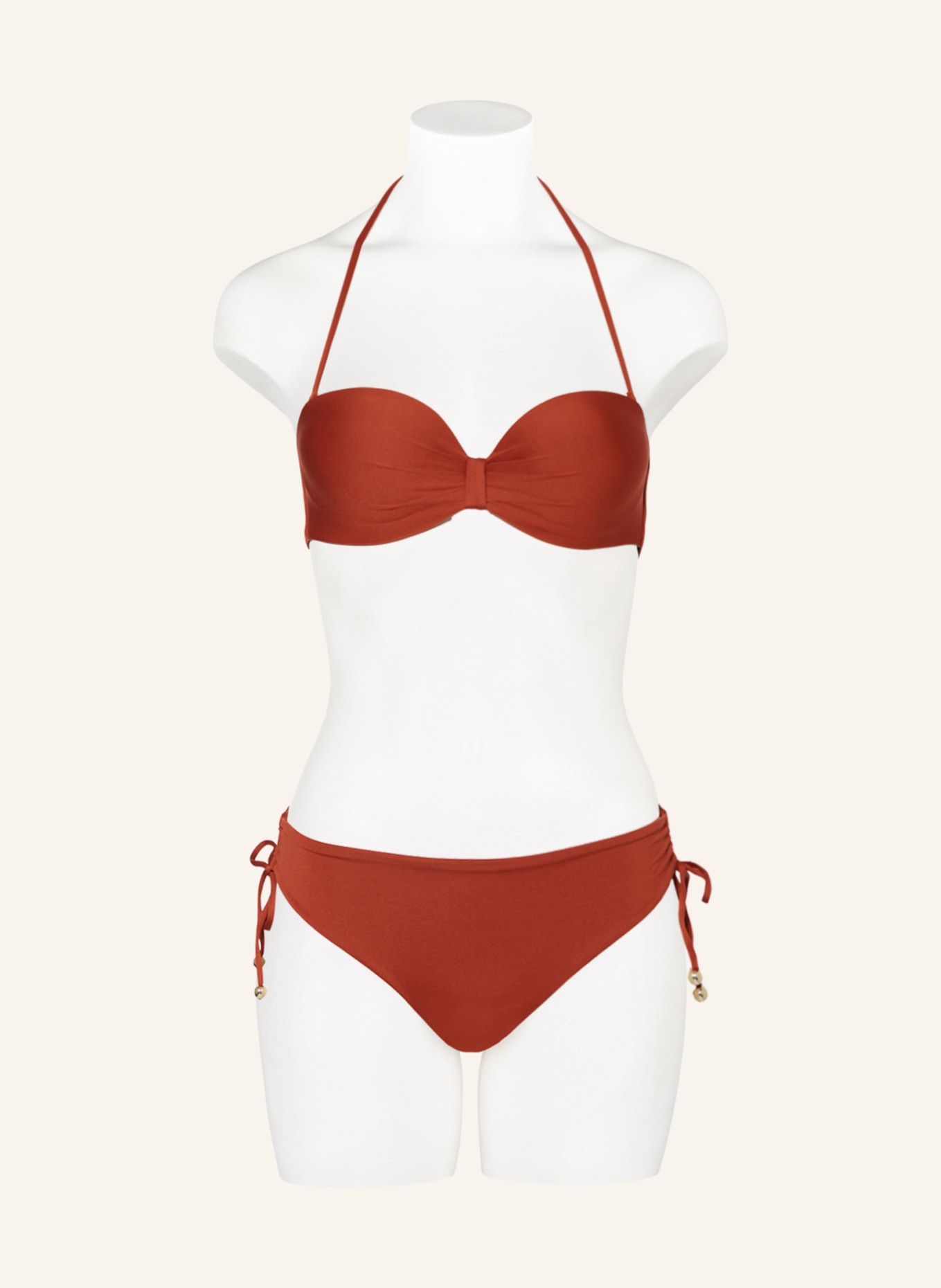 Max Mara BEACHWEAR Underwired bikini top ASIA, Color: COGNAC (Image 4)