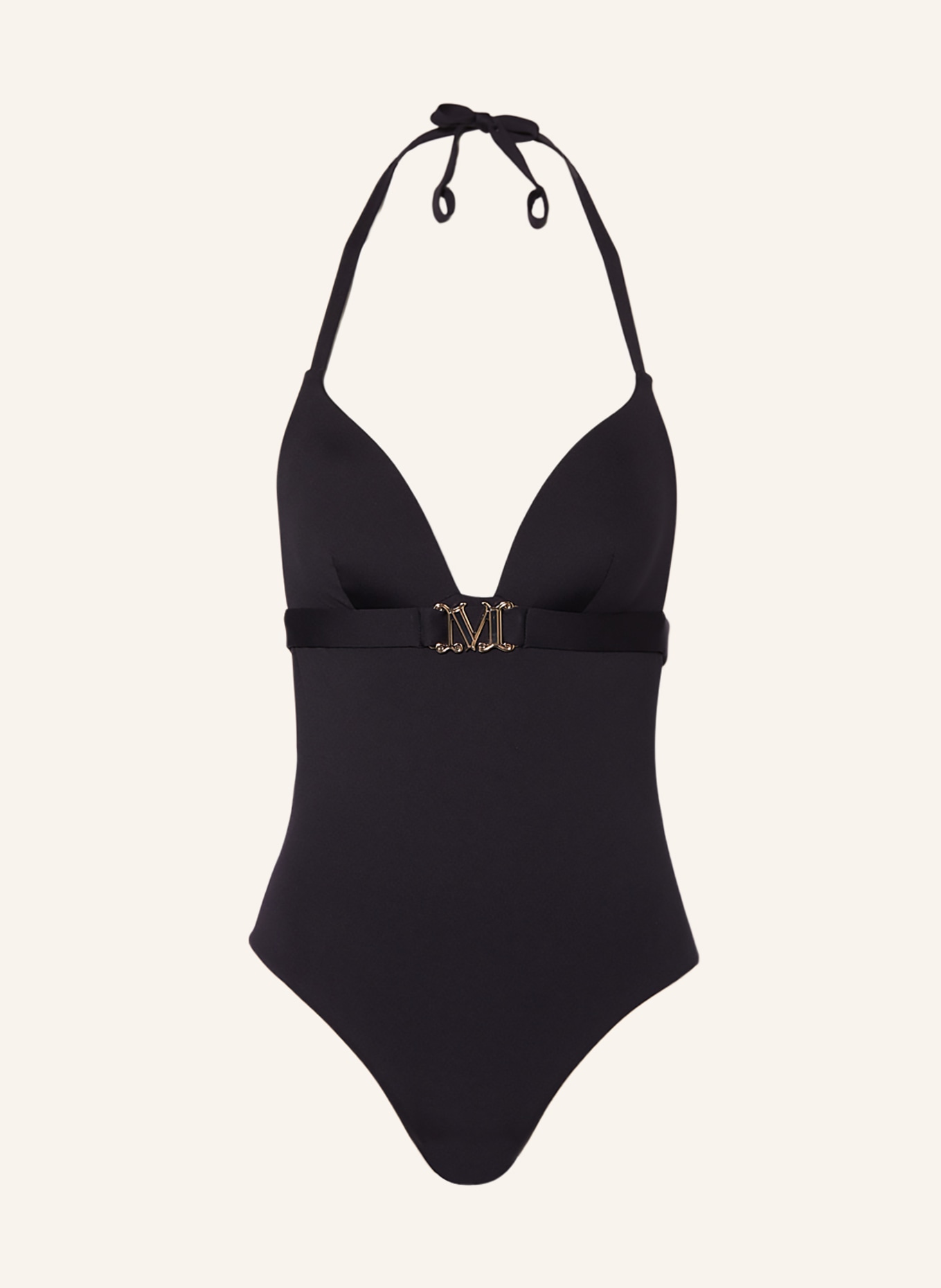 Max Mara BEACHWEAR Halter neck swimsuit CELINE, Color: BLACK (Image 1)