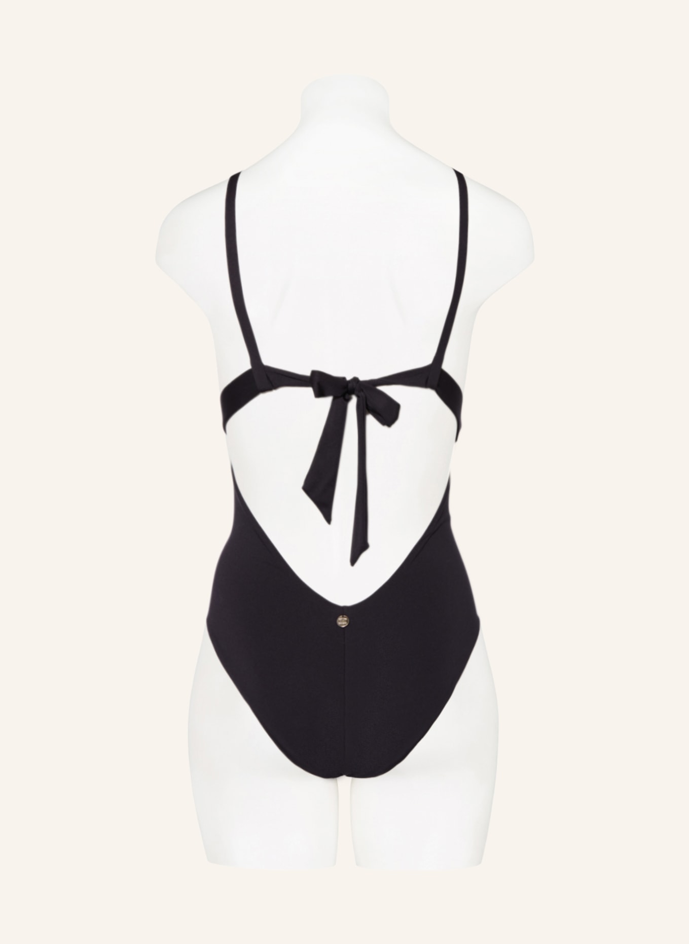 Max Mara BEACHWEAR Halter neck swimsuit CELINE, Color: BLACK (Image 4)
