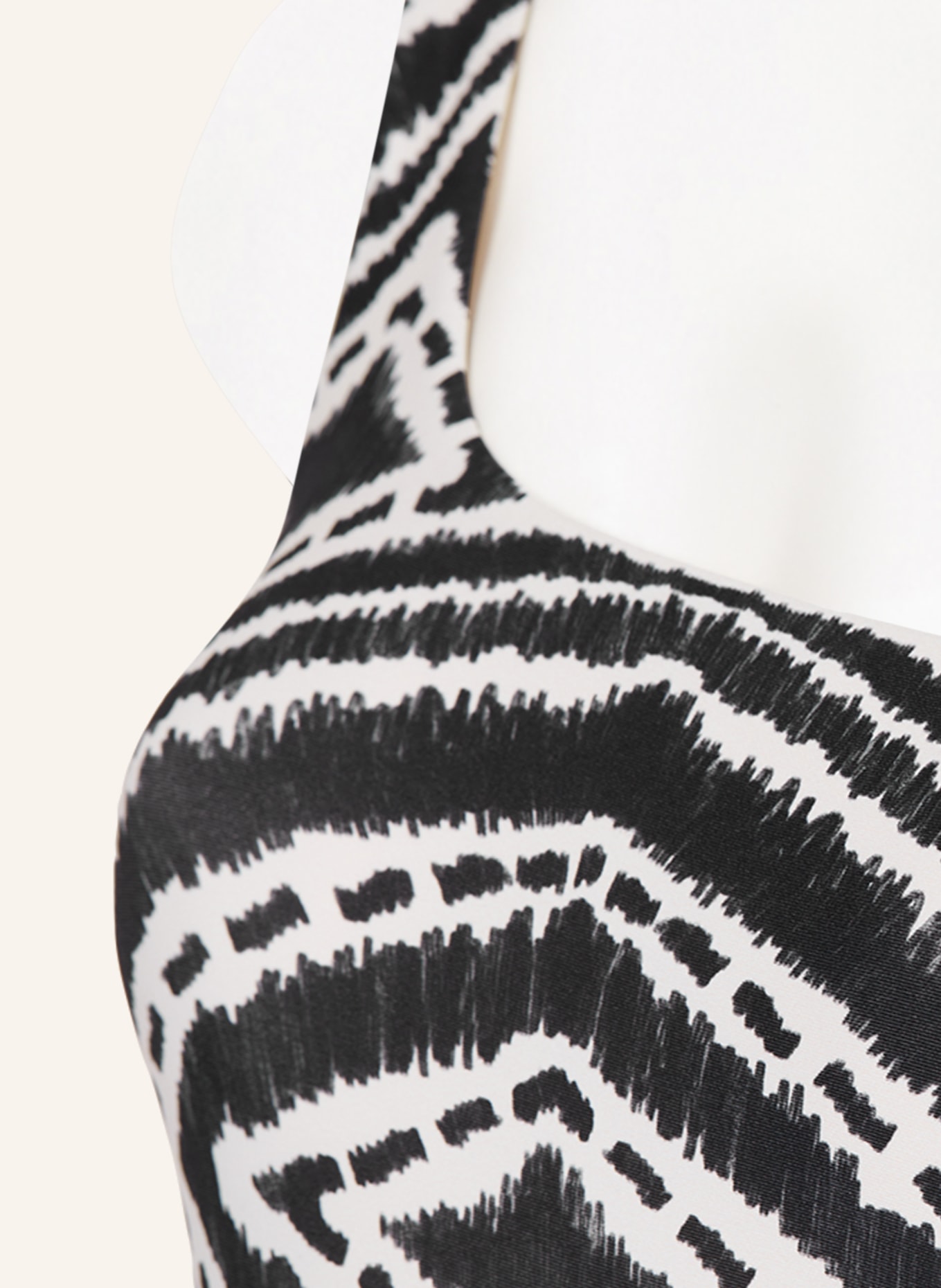 SEAFOLLY One-shoulder swimsuit ZANZIBAR, Color: BLACK/ WHITE (Image 4)