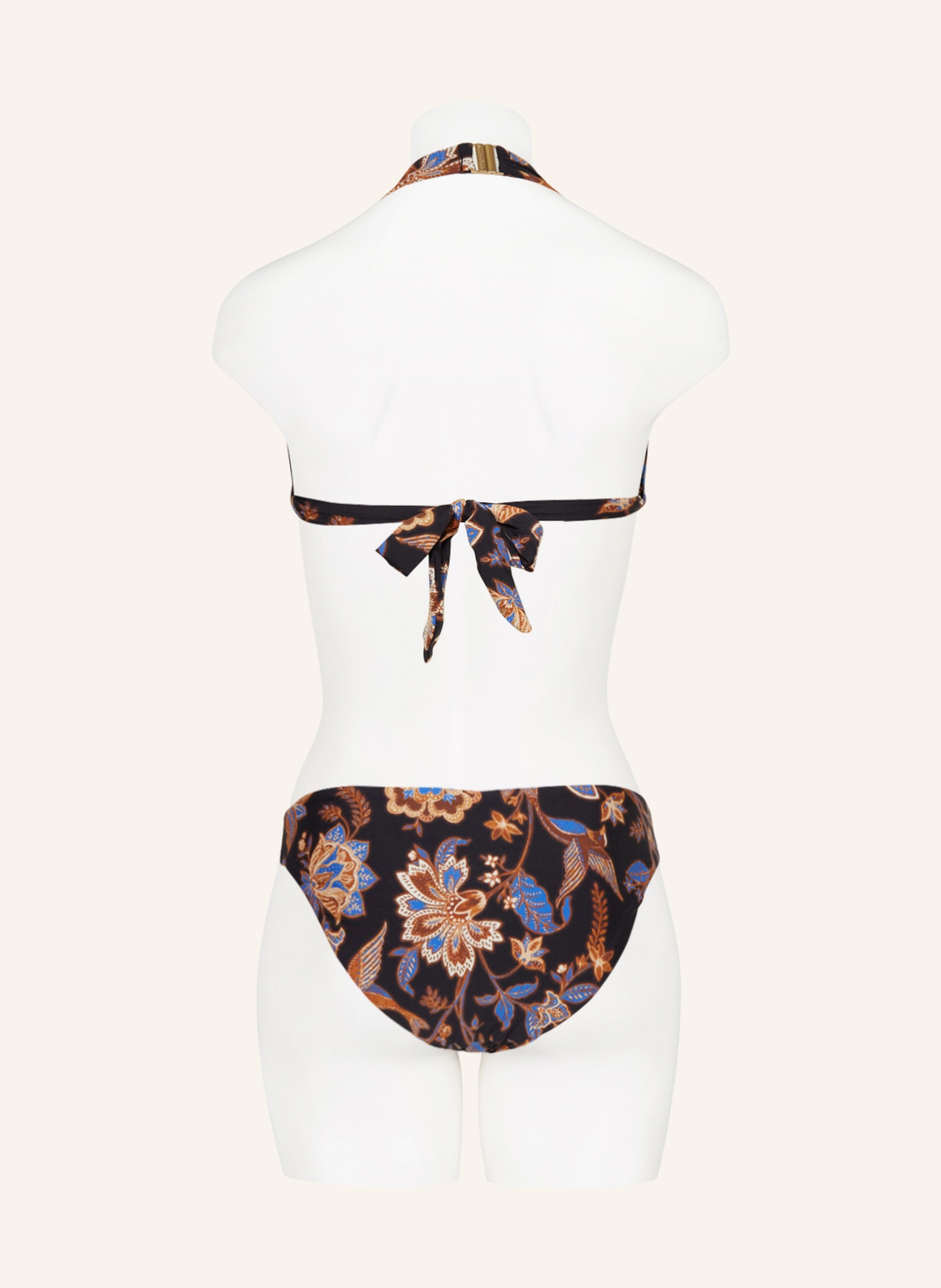 SEAFOLLY Bralette bikini top SILK ROAD, Color: BLACK/ BLUE/ BROWN (Image 3)
