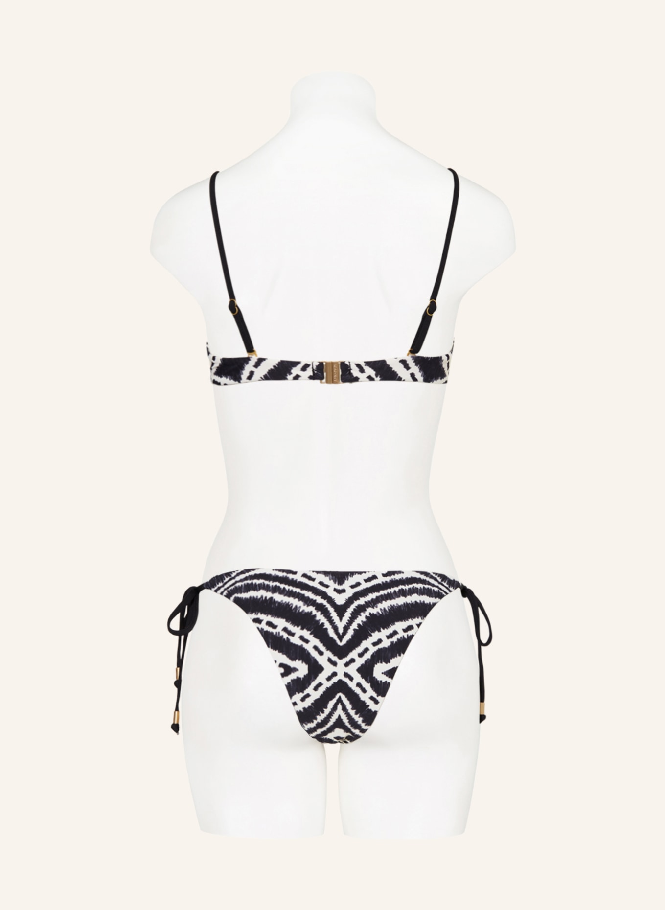 SEAFOLLY Bralette-Bikini-Top ZANZIBAR, Farbe: SCHWARZ/ WEISS (Bild 3)