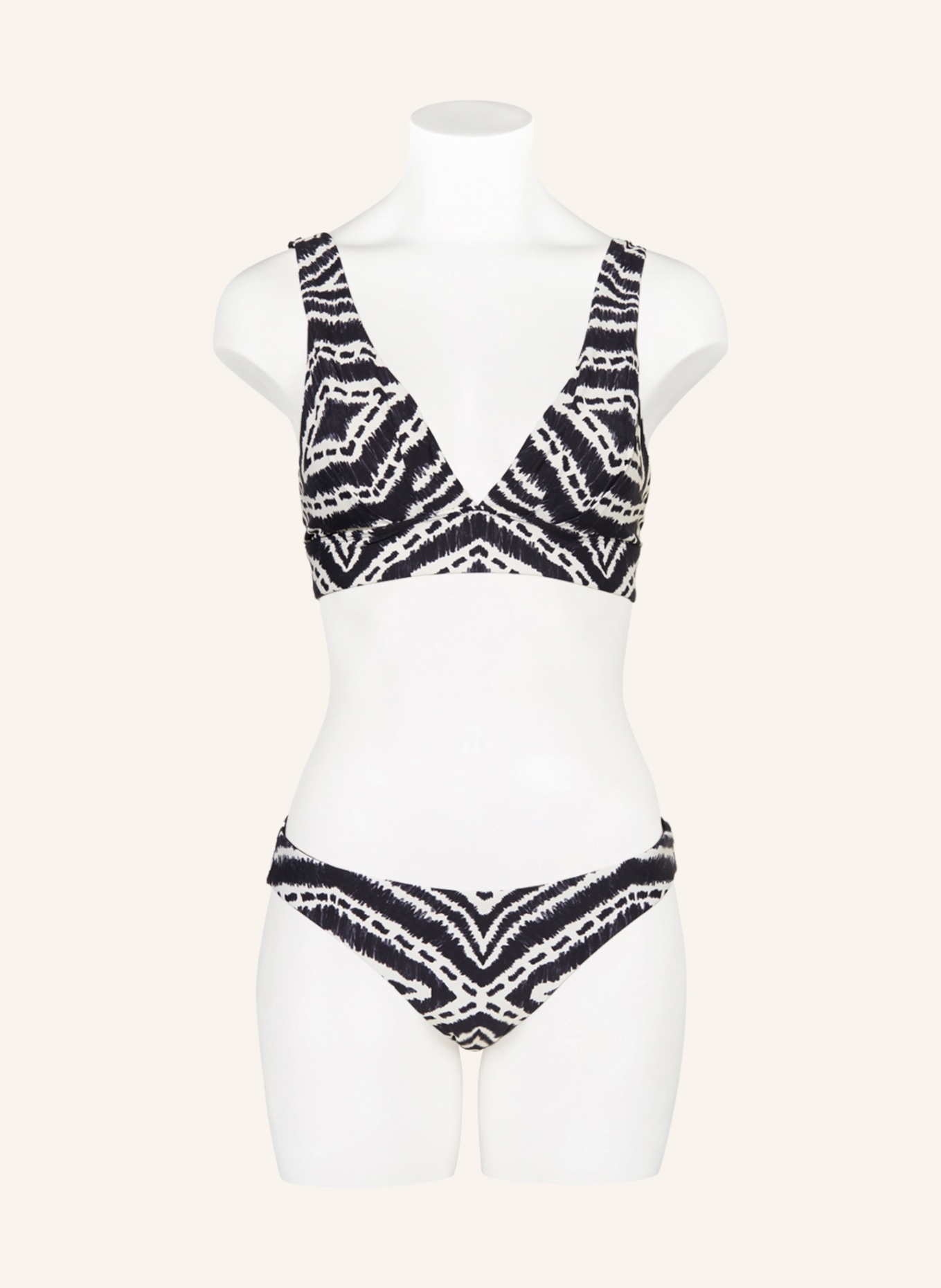 SEAFOLLY Bralette bikini top ZANZIBAR, Color: BLACK/ WHITE (Image 2)