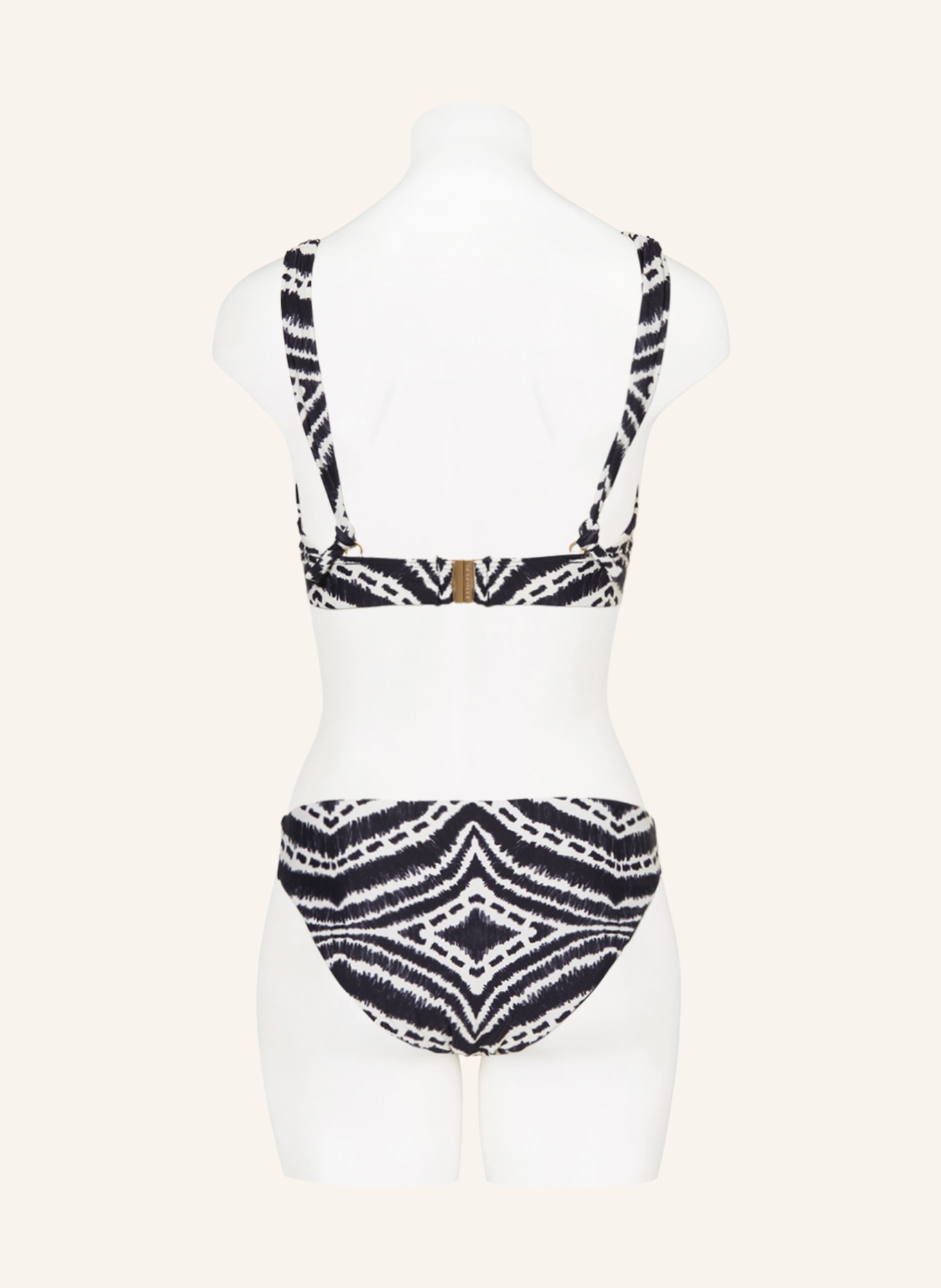 SEAFOLLY Bralette bikini top ZANZIBAR, Color: BLACK/ WHITE (Image 3)