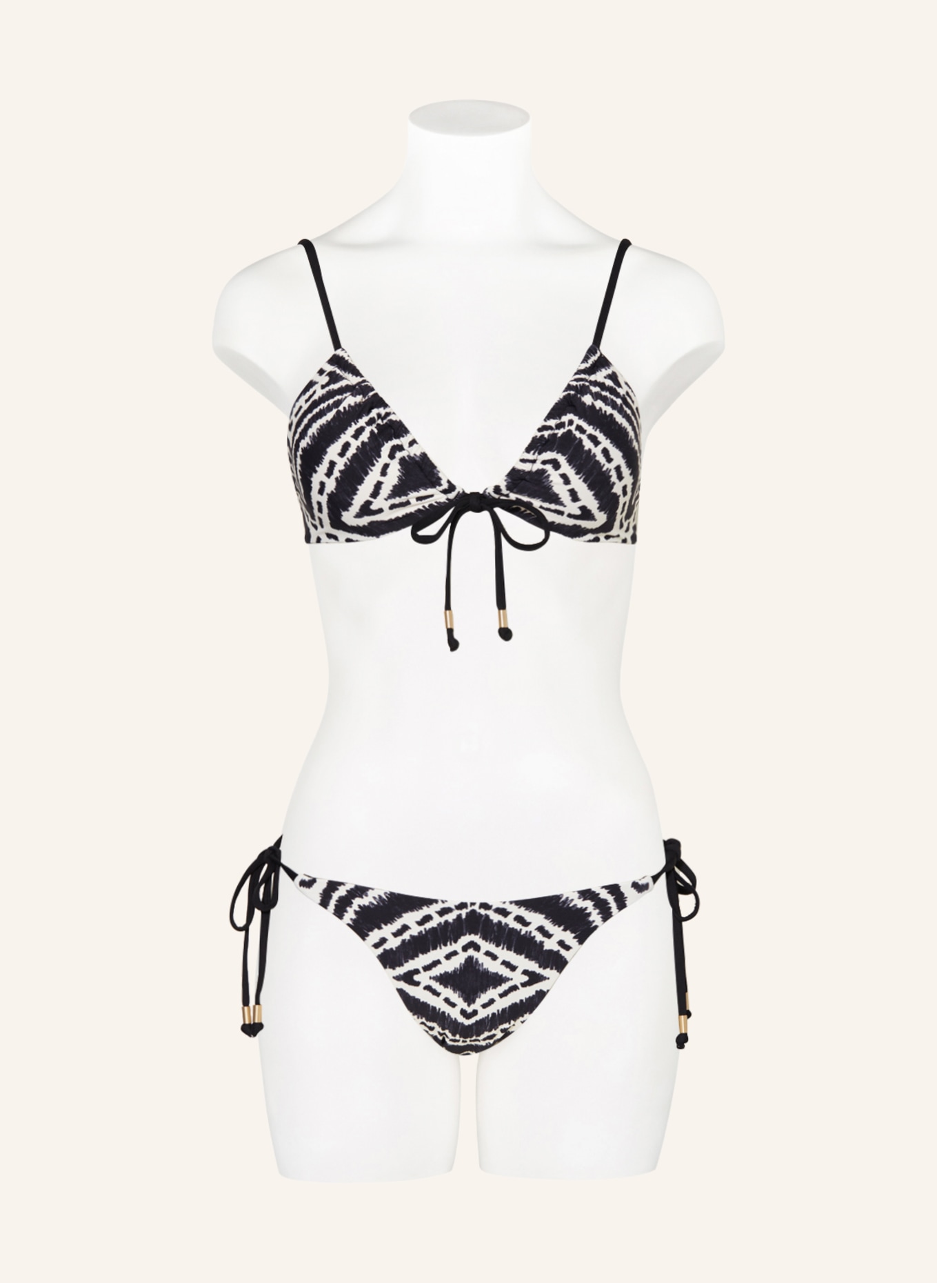 SEAFOLLY Triangle bikini bottoms ZANZIBAR reversible, Color: BLACK/ WHITE (Image 2)