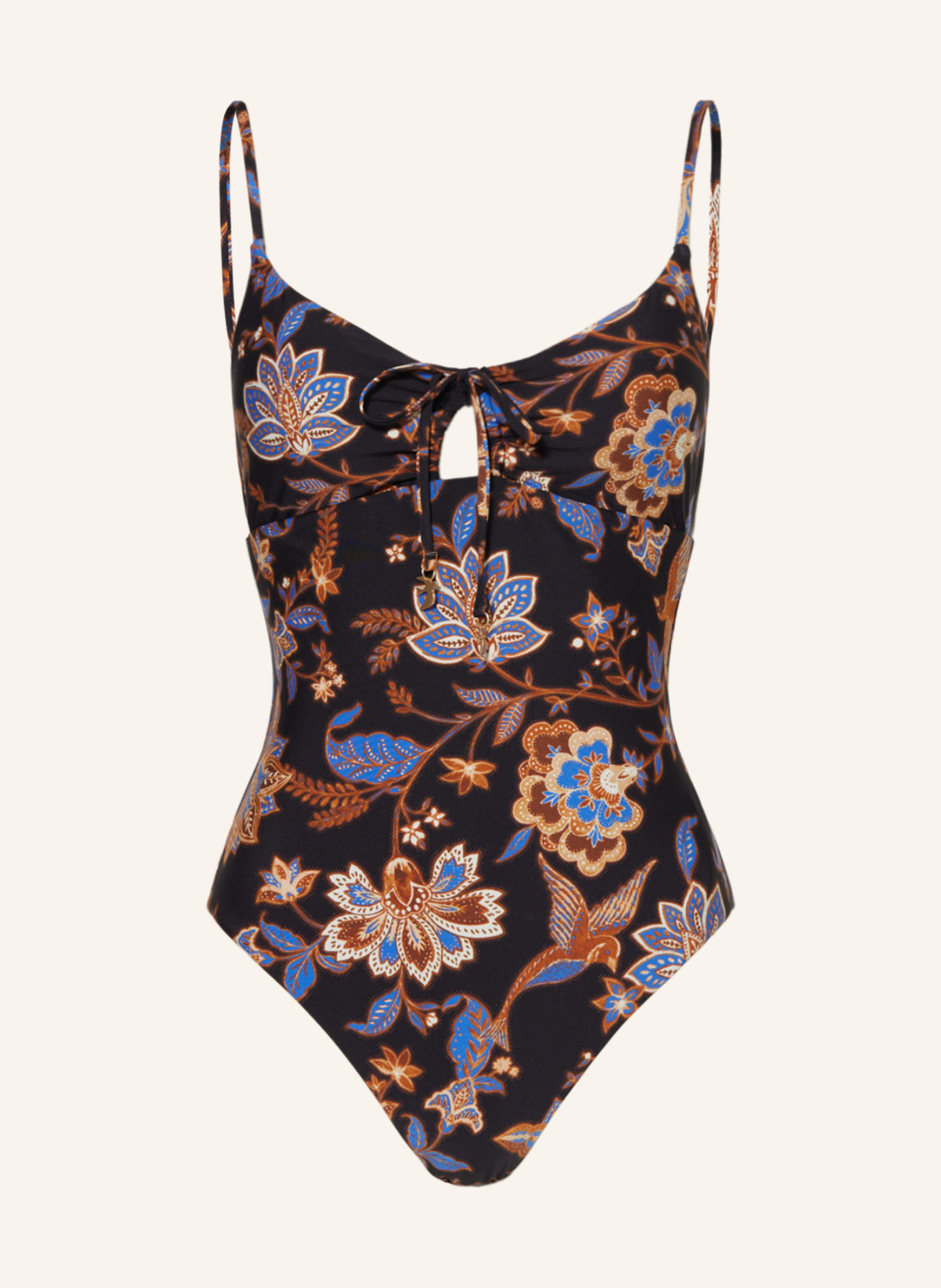 SEAFOLLY Swimsuit SILK ROAD, Color: BLACK/ BLUE/ BROWN (Image 1)