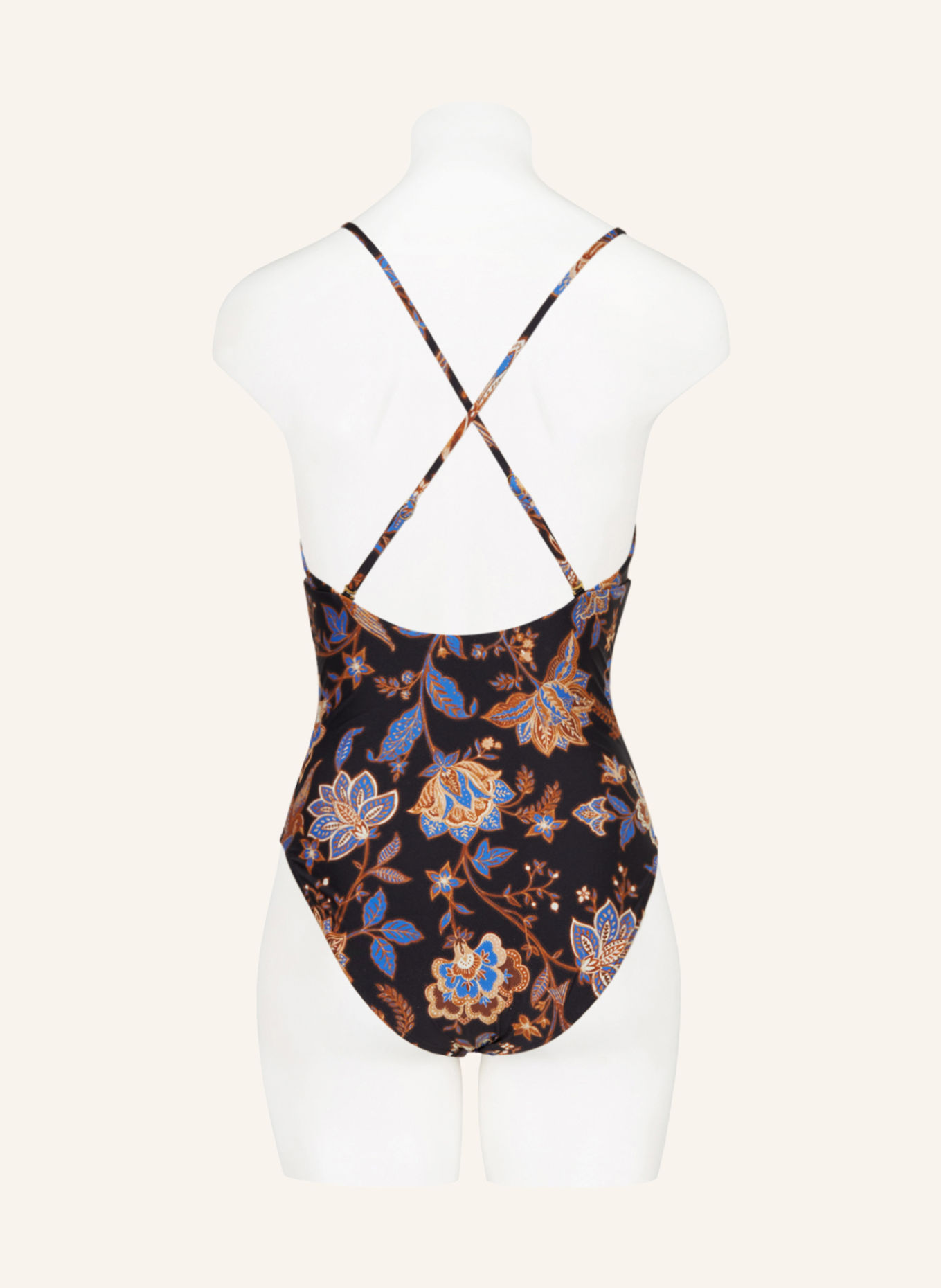 SEAFOLLY Swimsuit SILK ROAD, Color: BLACK/ BLUE/ BROWN (Image 4)
