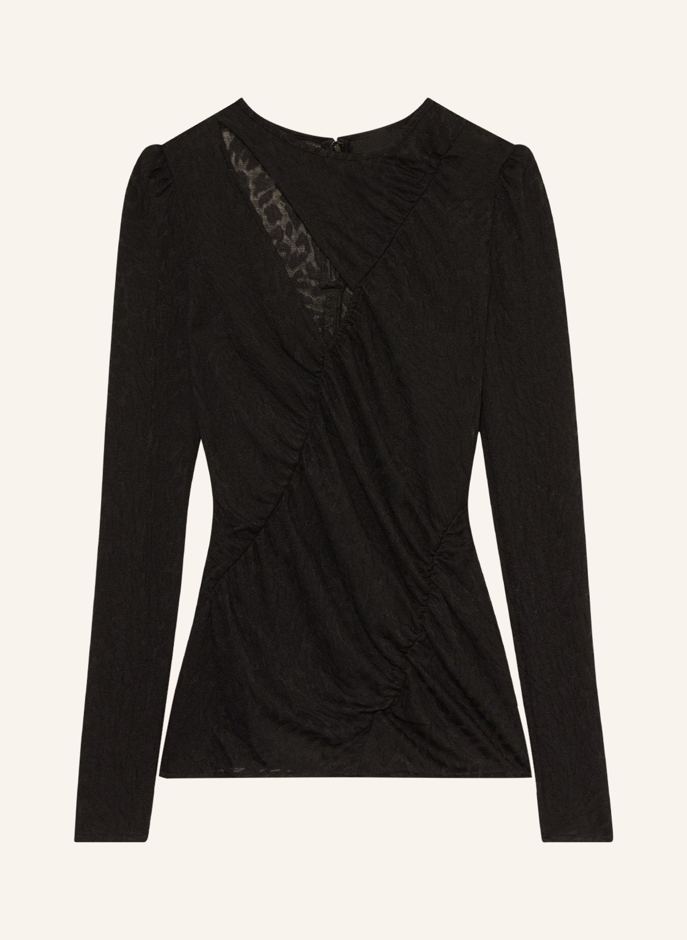 Lala Berlin Shirt blouse TERA with cut-out, Color: BLACK (Image 1)
