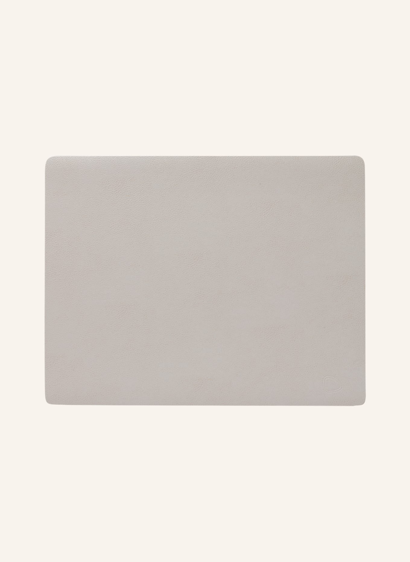 LINDDNA Placemats SQUARE L made of leather, Color: CREAM (Image 1)