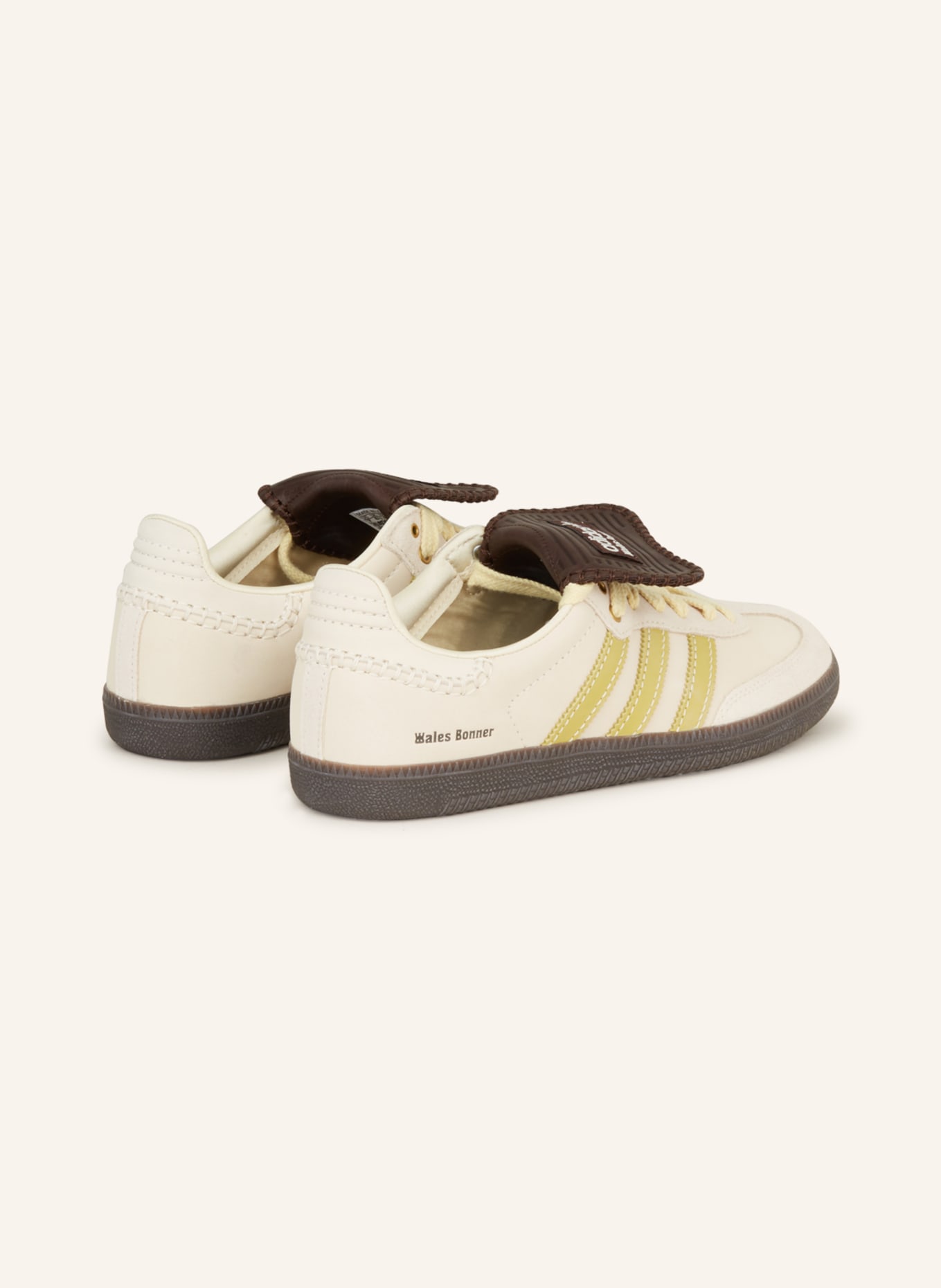 adidas Originals Sneakers WALES BONNER SAMBA in cream/ light green/ brown