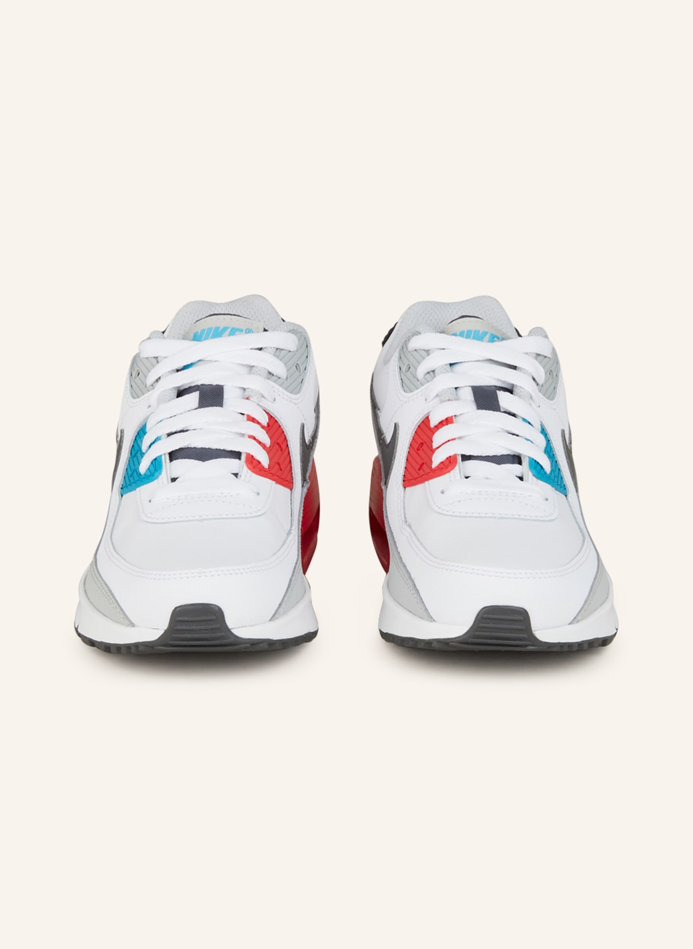 Nike Sneaker AIR MAX 90 LTR, Farbe: WEISS/ TÜRKIS/ ROT (Bild 3)