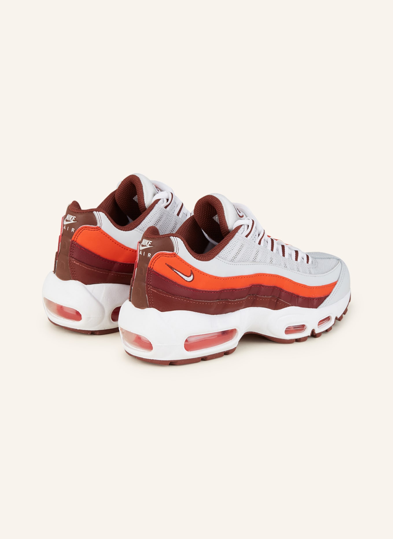 Nike Sneaker AIR MAX 95 RECRAFT, Farbe: WEISS/ DUNKELROT/ ROT (Bild 2)