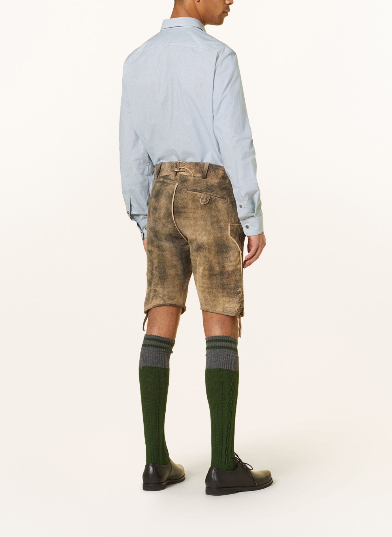 Hammerschmid Trachtenhemd Slim Fit, Farbe: GRÜN/ WEISS (Bild 3)