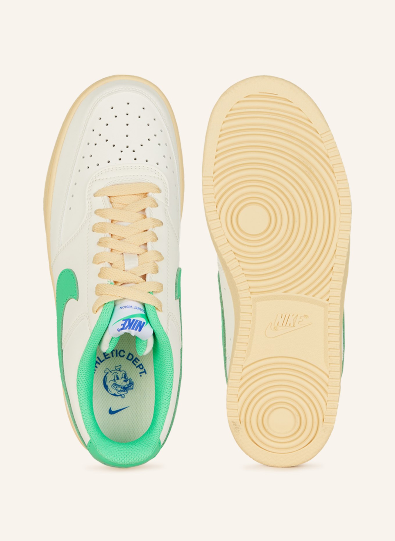 Observatorium plank heilige Nike Sneaker COURT VISION LOW in weiss/ neongrün