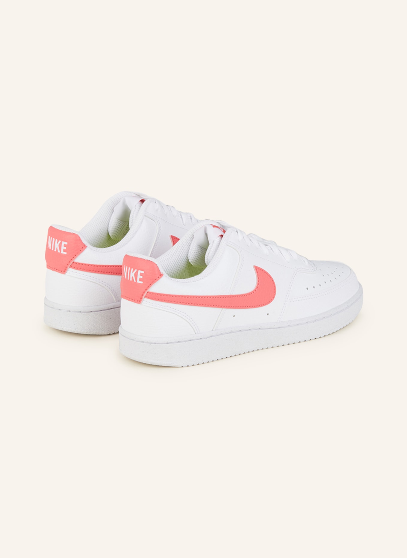 Nike Sneaker COURT VISION LOW, Farbe: WEISS/ HELLROT (Bild 2)