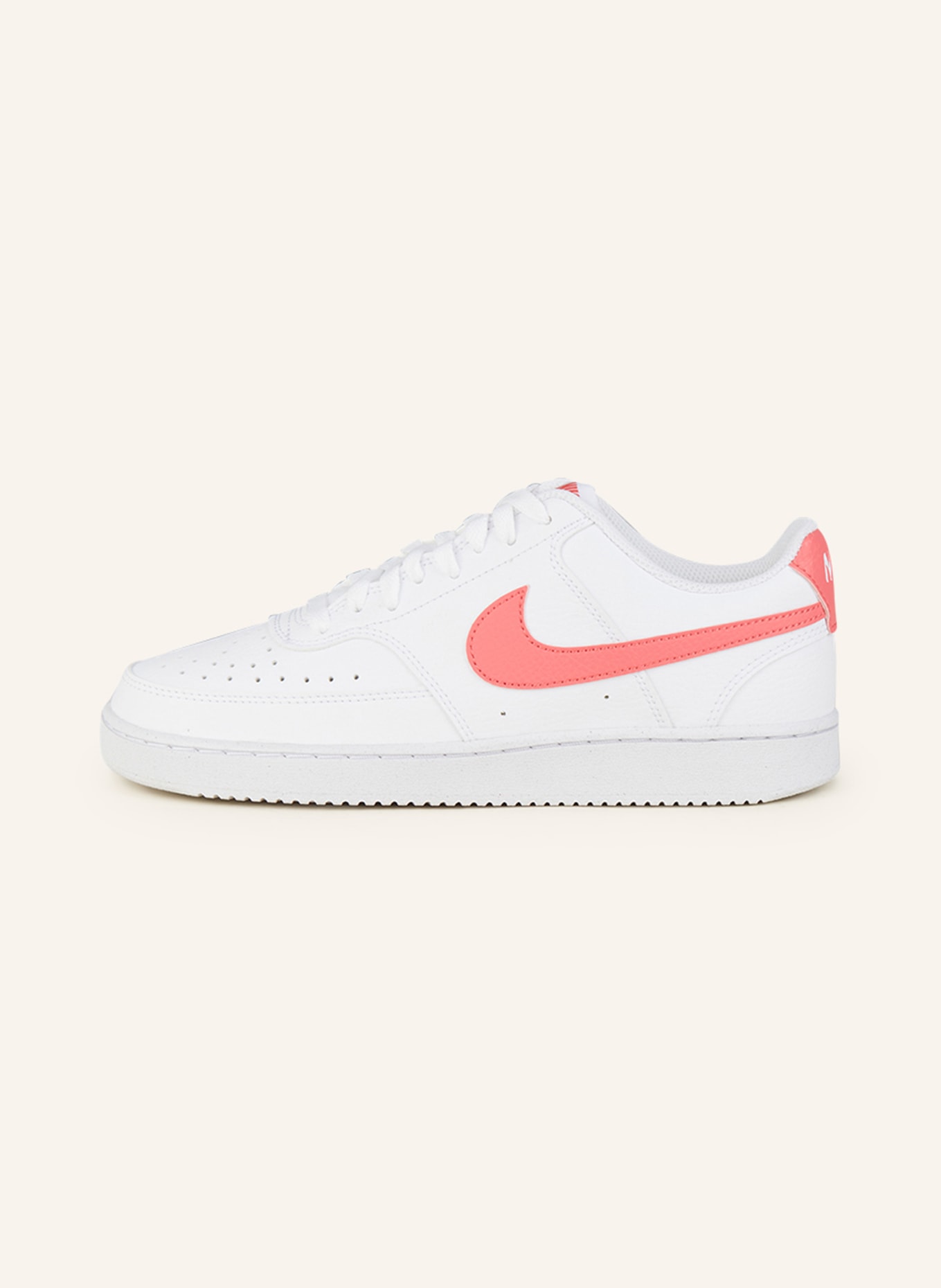 Nike Sneaker COURT VISION LOW, Farbe: WEISS/ HELLROT (Bild 4)