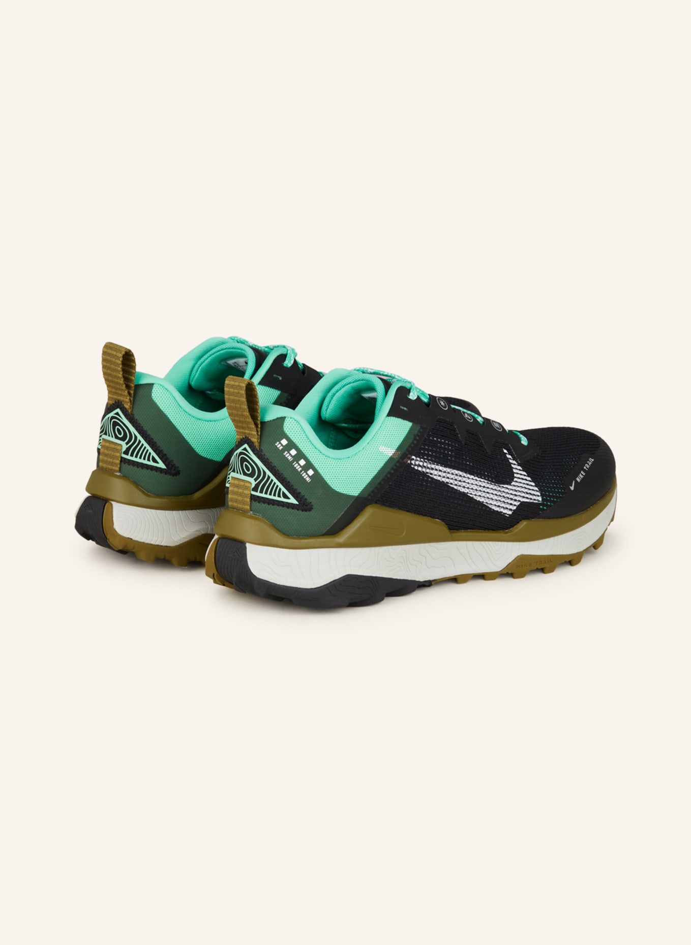 Nike Trailrunning-Schuhe WILDHORSE 8, Farbe: SCHWARZ/ WEISS/ MINT (Bild 2)