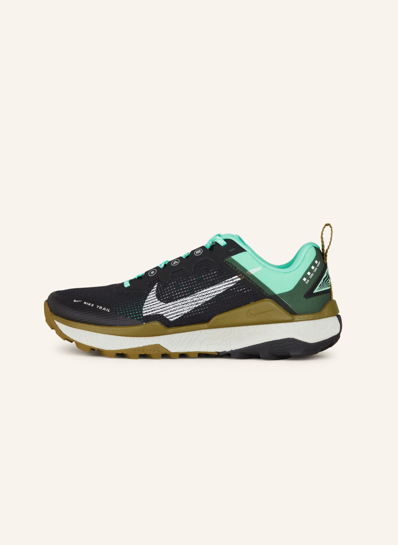 Nike Trailrunning-Schuhe WILDHORSE 8, Farbe: SCHWARZ/ WEISS/ MINT (Bild 4)