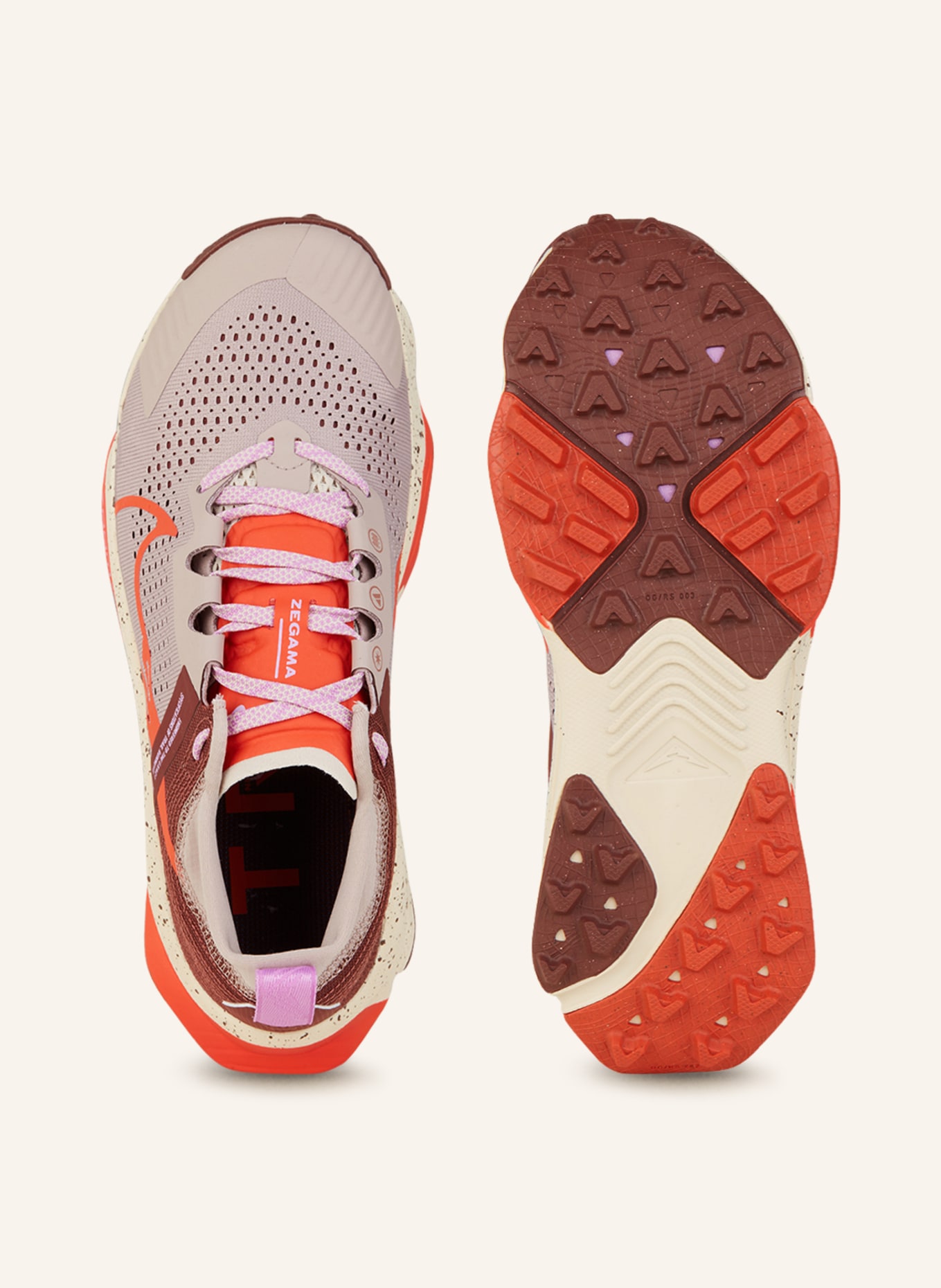 Nike Trail Running Shoes ZOOMX ZEGAMA, Color: ROSE/ ORANGE (Image 5)