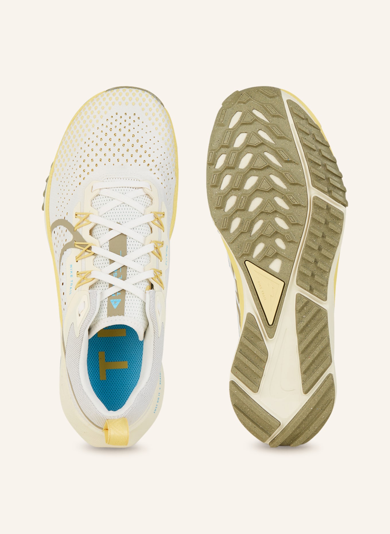 Nike Trailrunning-Schuhe REACT PEGASUS TRAIL 4, Farbe: WEISS/ HELLGELB (Bild 5)