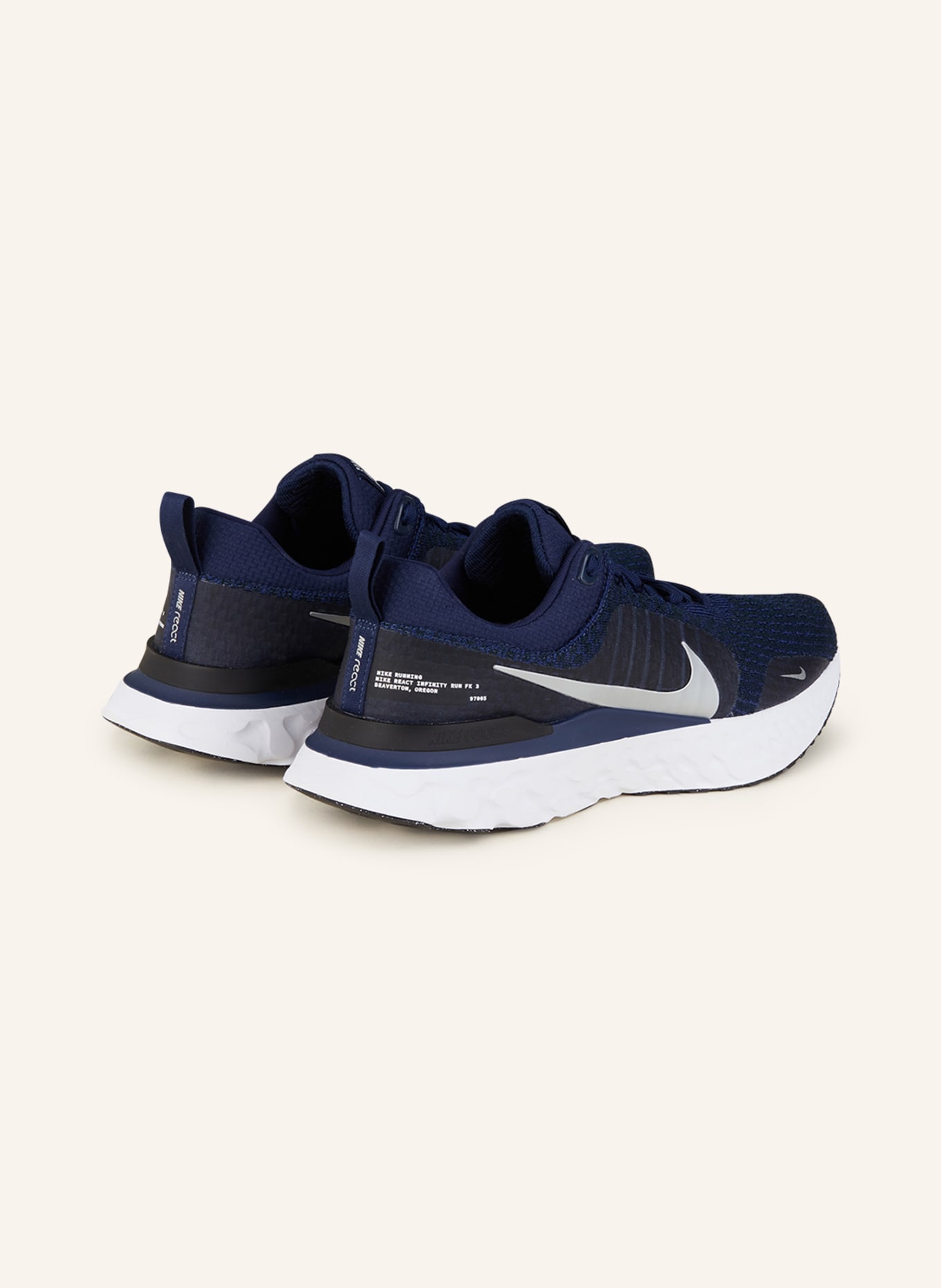 Nike Running shoes REACT INFINITY RUN FLYKNIT 3, Color: DARK BLUE/ BLACK (Image 2)