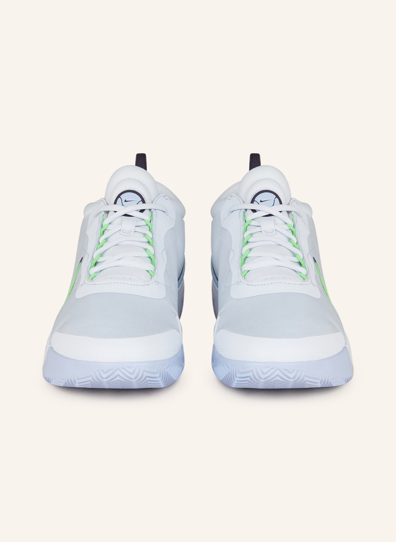 Nike Tennisschuhe COURT AIR ZOOM PRO, Farbe: NEONGRÜN/ WEISS/ HELLBLAU (Bild 3)