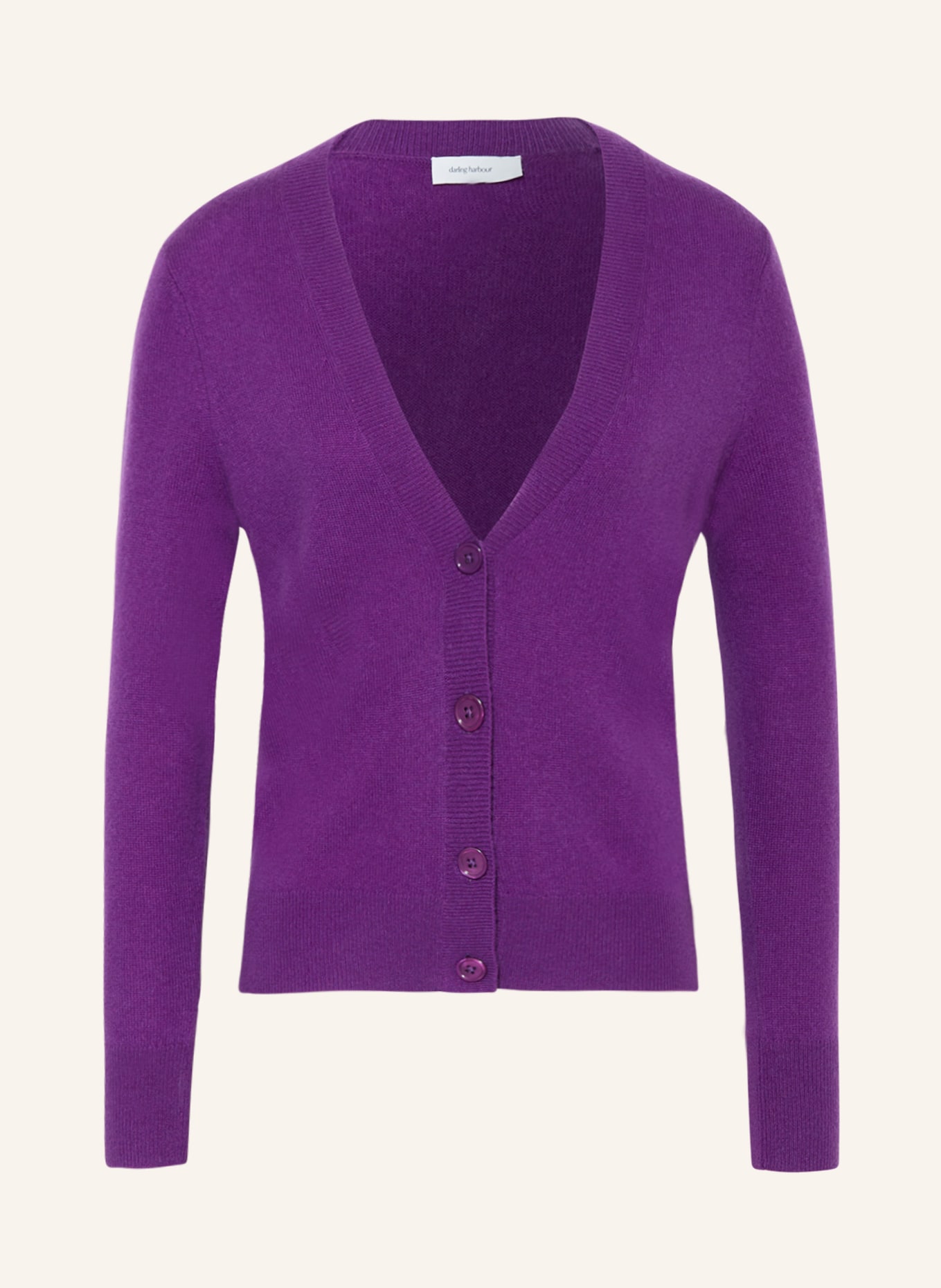 darling harbour Cashmere cardigan, Color: PURPLE (Image 1)