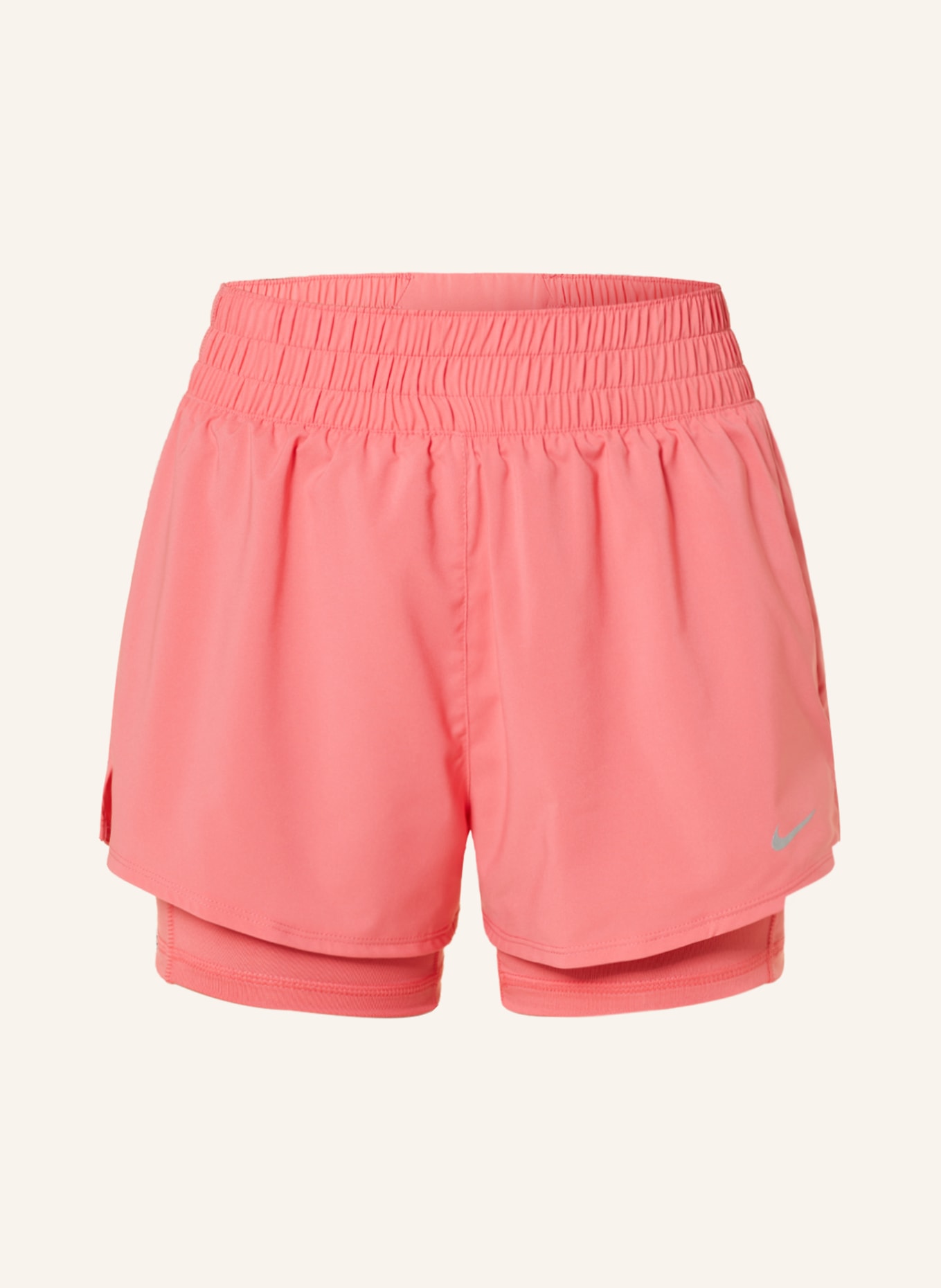 Nike 2-in-1 training shorts DRI-FIT ONE, Color: SALMON (Image 1)