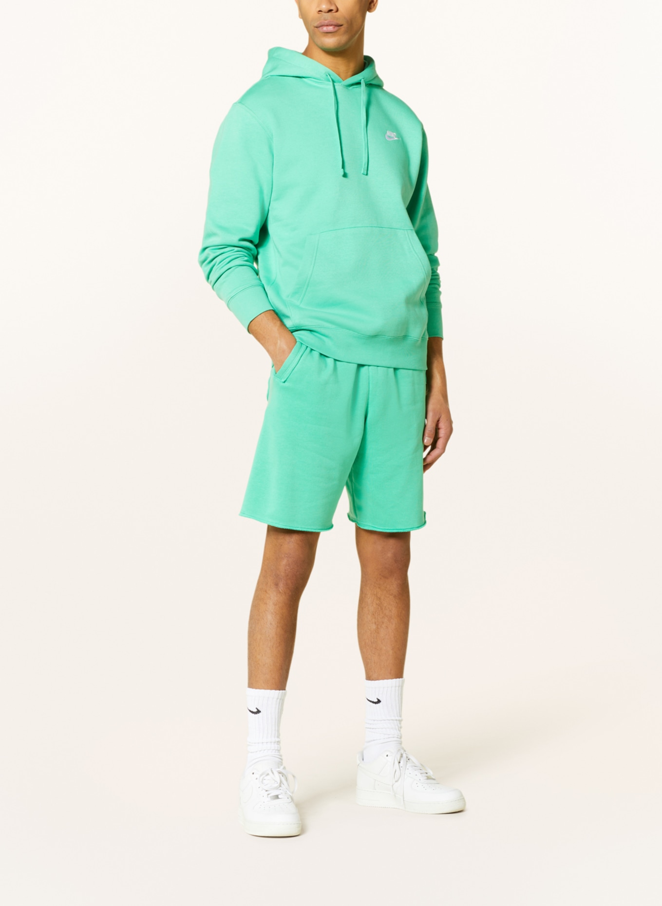 Nike Szorty dresowe CLUB, Kolor: ZIELONY (Obrazek 2)