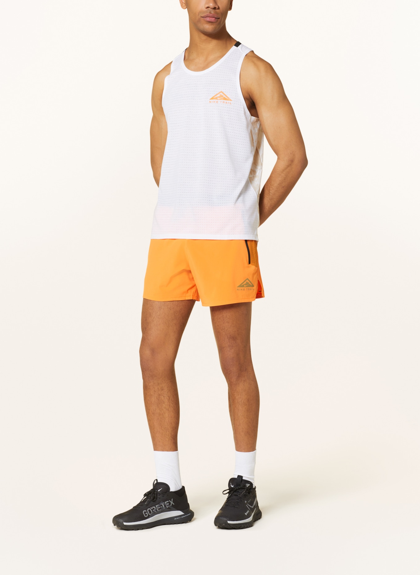 Nike Running shirt TRAIL SOLAR CHASE, Color: WHITE/ CREAM/ ECRU (Image 2)