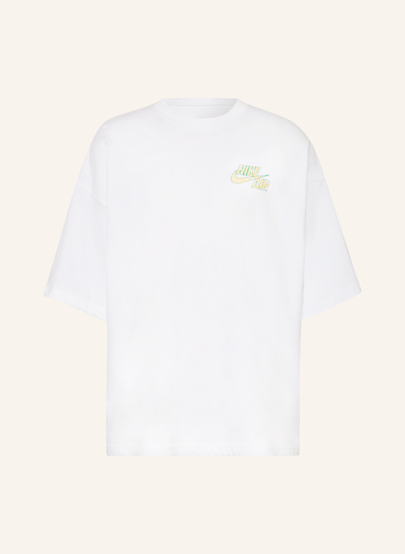 Nike T-shirt, Color: WHITE/ GREEN/ ORANGE (Image 1)