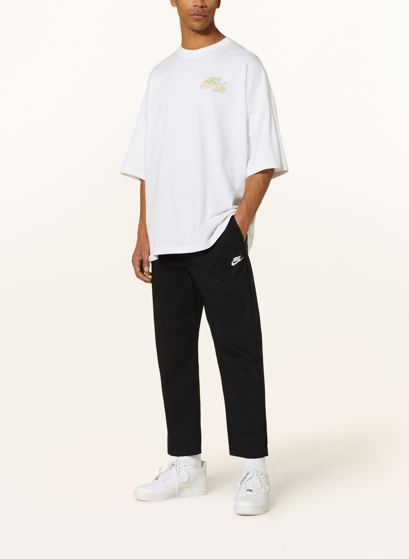 Nike T-shirt, Color: WHITE/ GREEN/ ORANGE (Image 3)