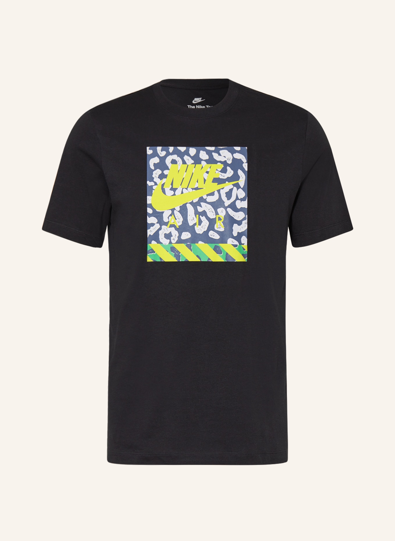 Nike T-shirt SPORTSWEAR, Color: BLACK/ YELLOW/ GREEN (Image 1)