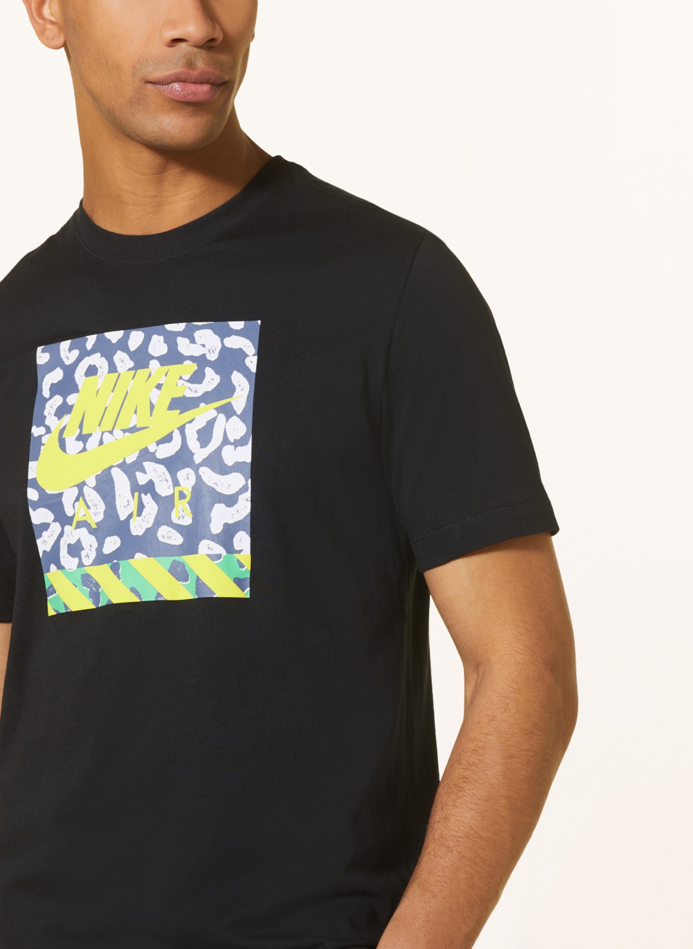 Nike T-shirt SPORTSWEAR, Color: BLACK/ YELLOW/ GREEN (Image 4)