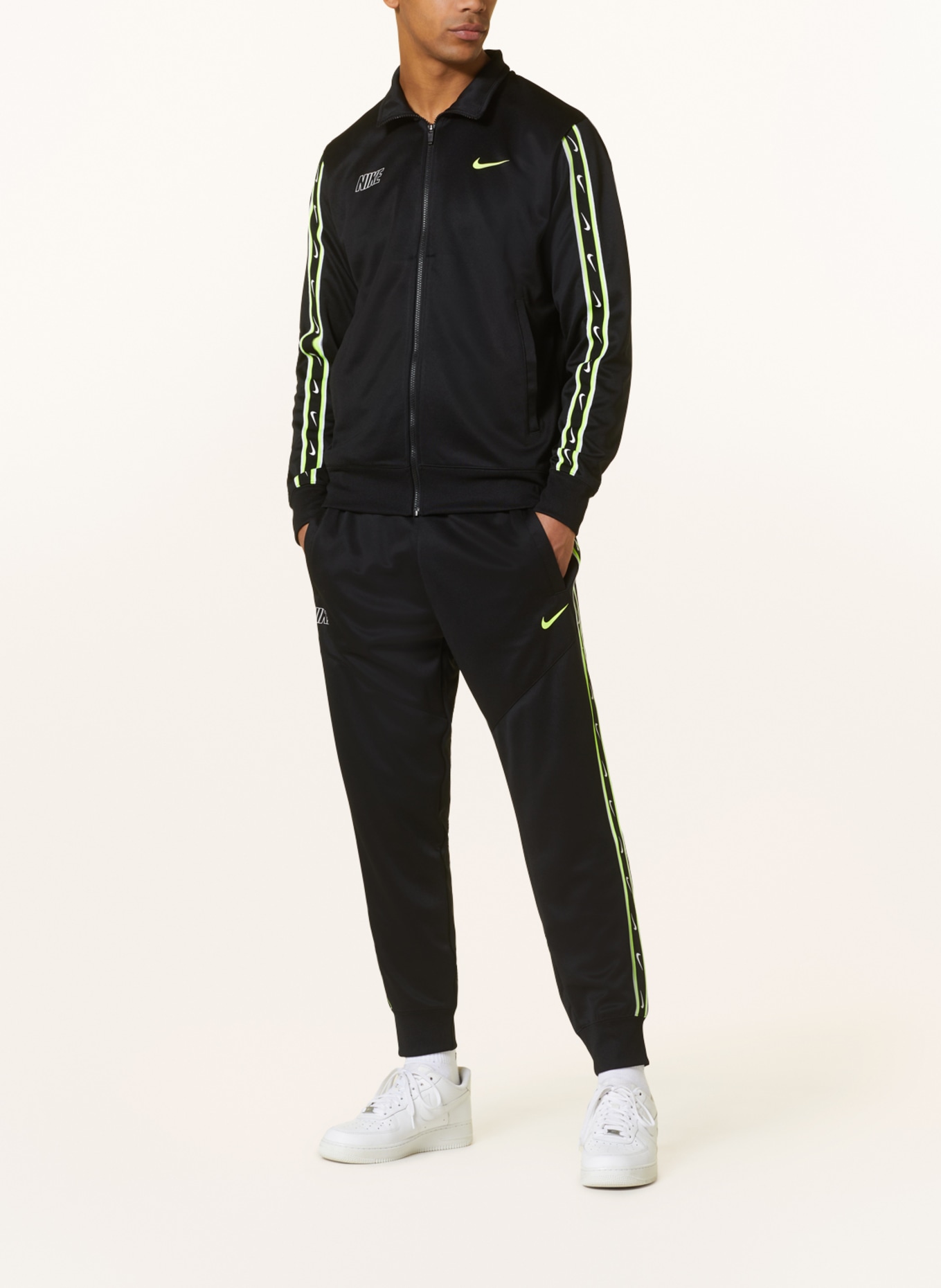 Nike Sweatpants REPEAT, Color: BLACK/ NEON YELLOW/ WHITE (Image 2)