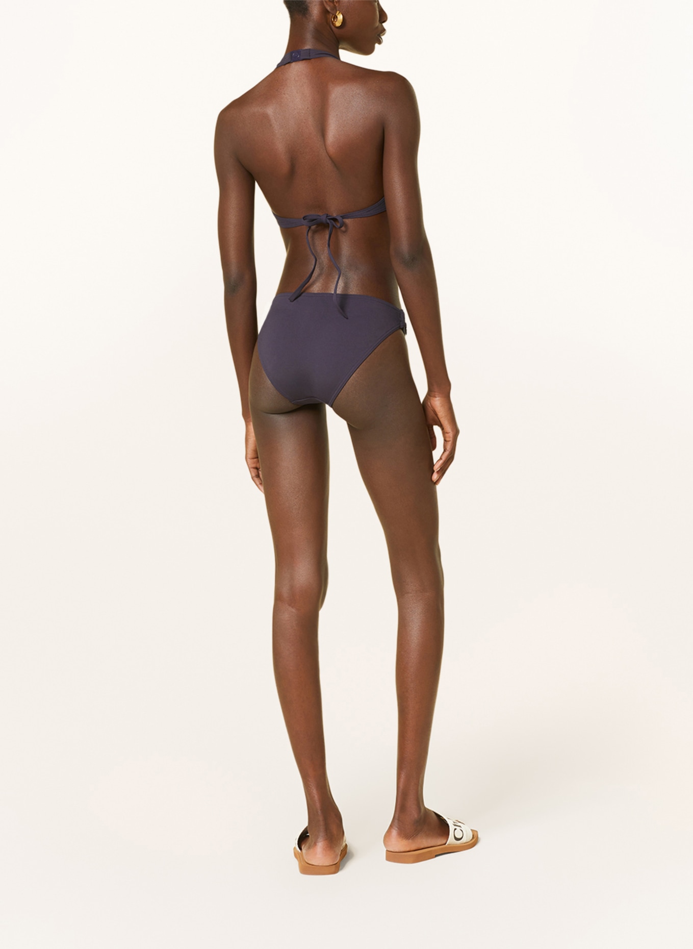ERES Halter neck bikini top LEANDRA, Color: DARK BLUE (Image 3)