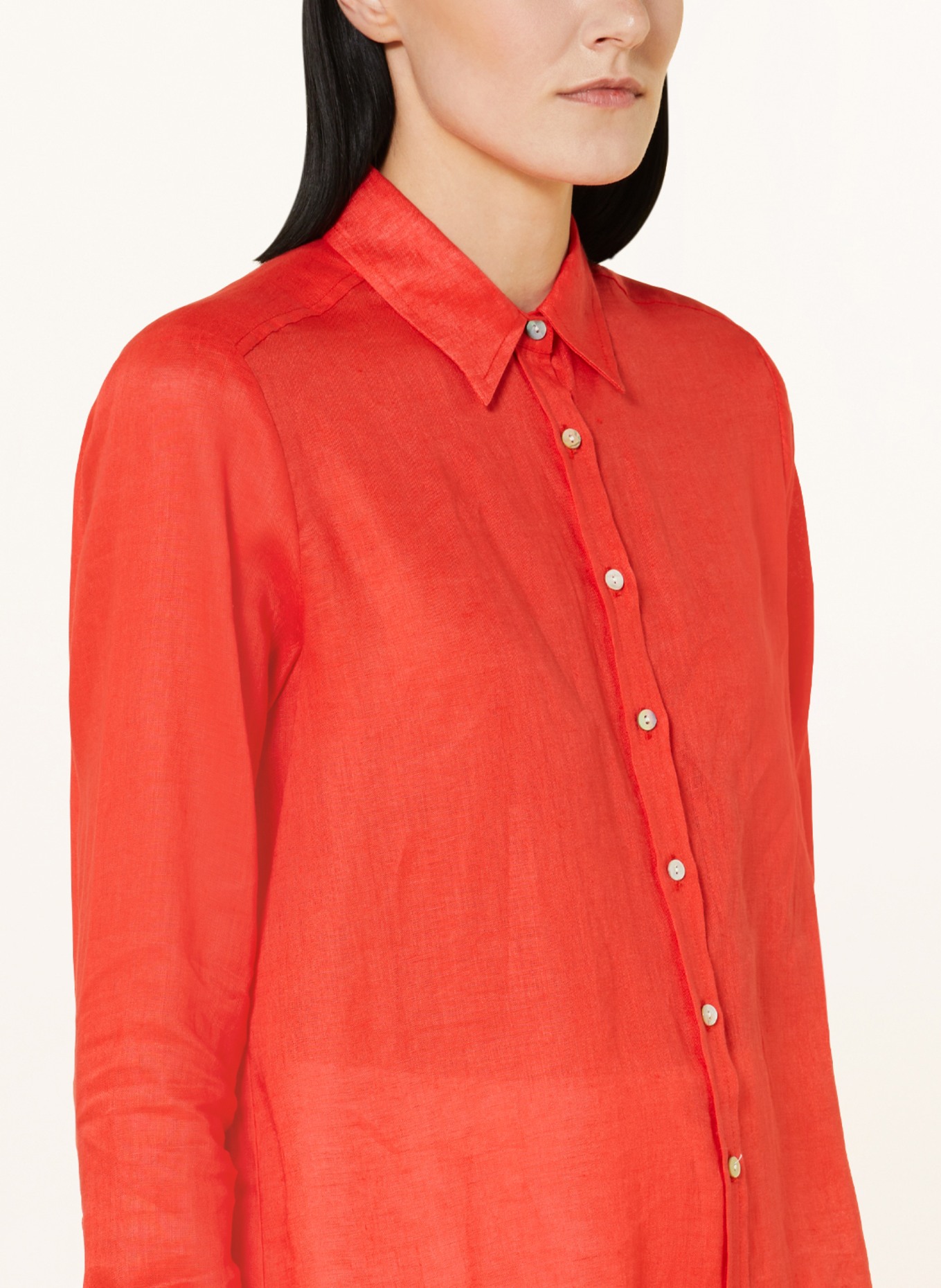 Sophie Shirt dress MADA made of linen, Color: RED (Image 4)