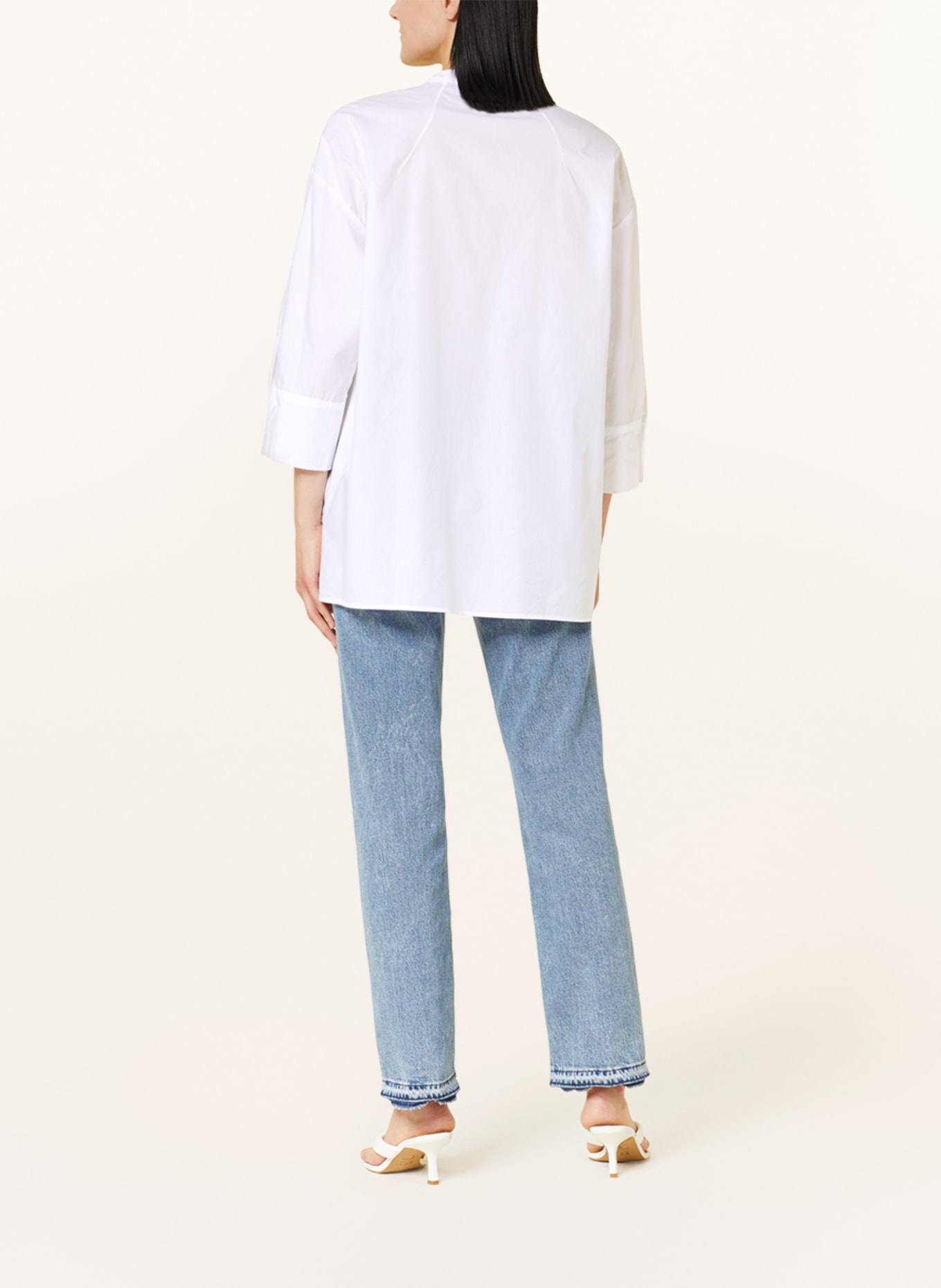 Sophie Tunic OPIS with 3/4 sleeves, Color: WHITE (Image 3)