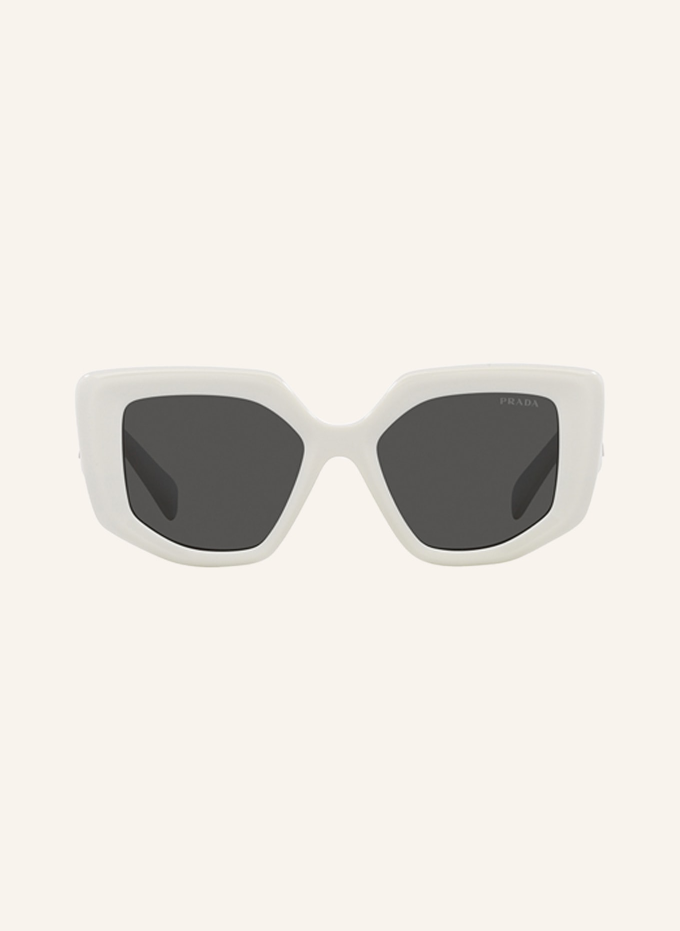 PRADA Sunglasses 0PR14ZS, Color: 1425S0 - WHITE/ DARK GRAY (Image 2)