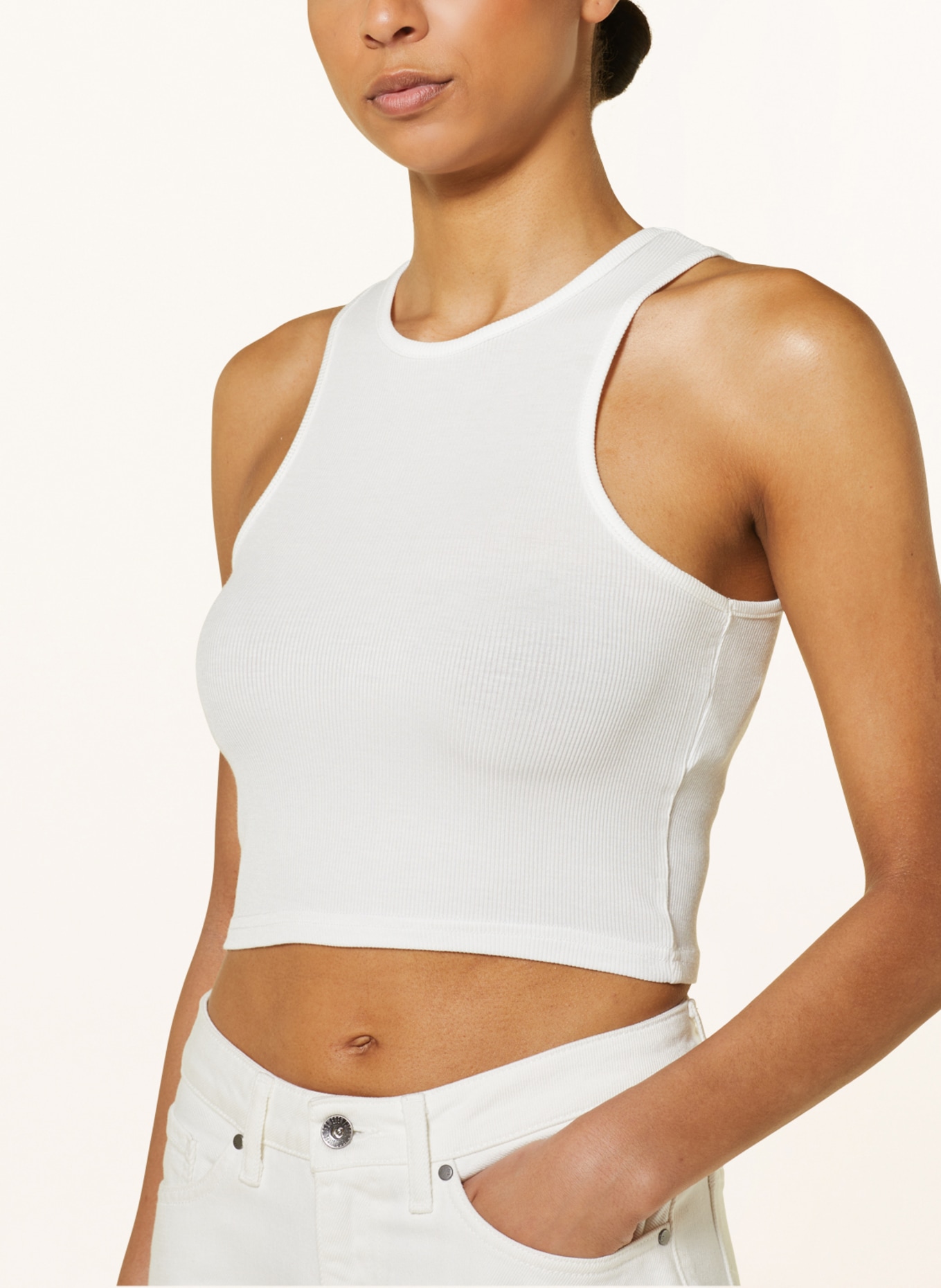 ONLY Cropped-Top, Farbe: WEISS (Bild 4)