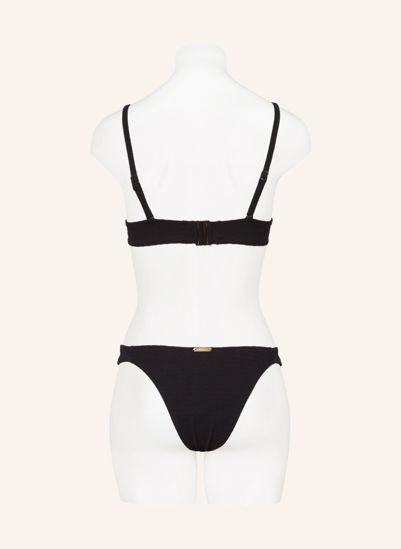 watercult Bralette bikini top PURE SENSES, Color: BLACK (Image 3)