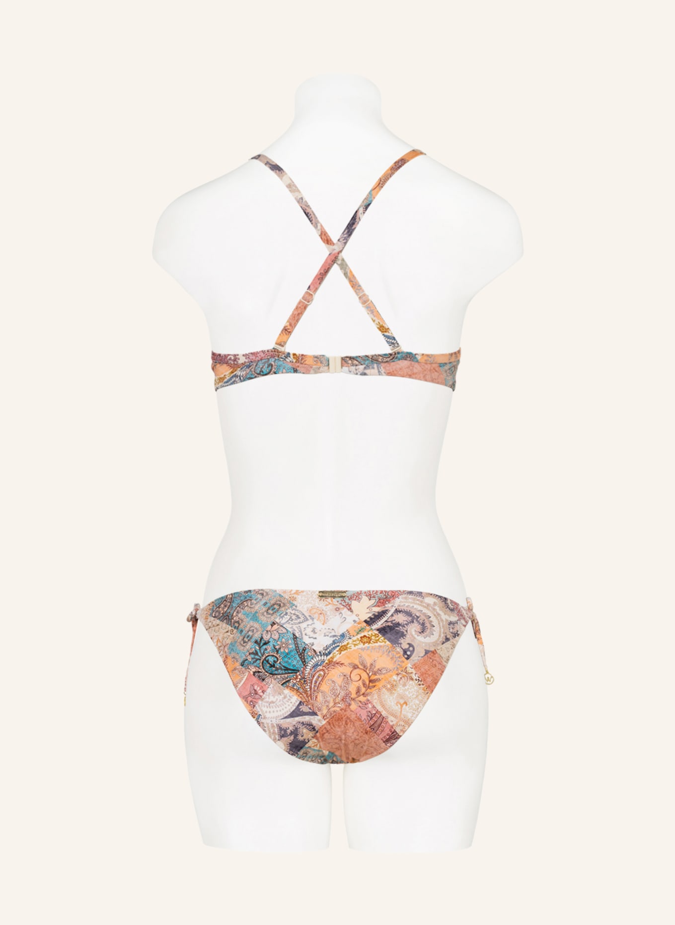 watercult Bügel-Bikini-Top PAISLEY SAVAGE, Farbe: HELLROT/ HELLORANGE (Bild 4)