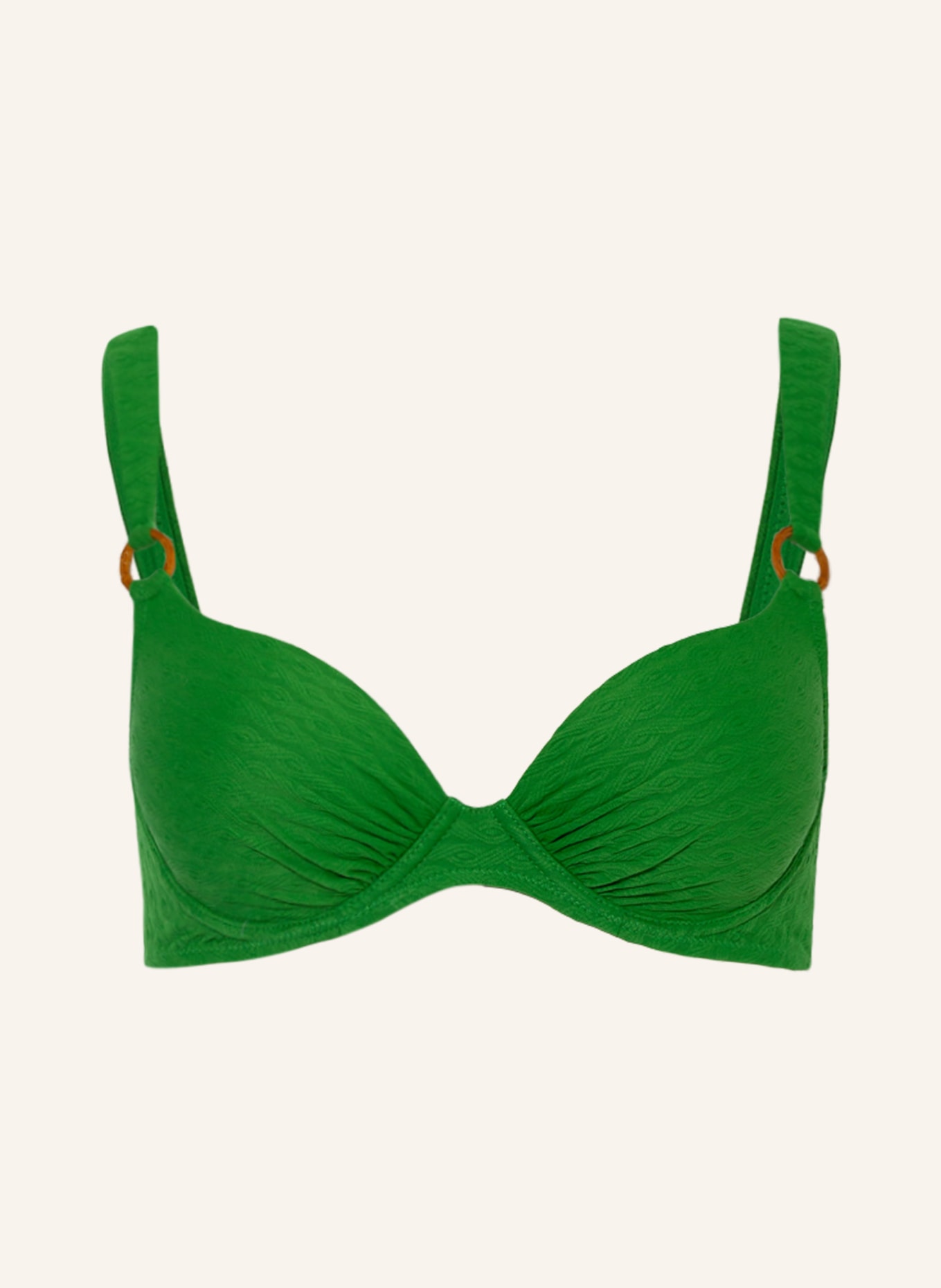 watercult Underwired bikini top BAMBOO SOLIDS, Color: GREEN (Image 1)
