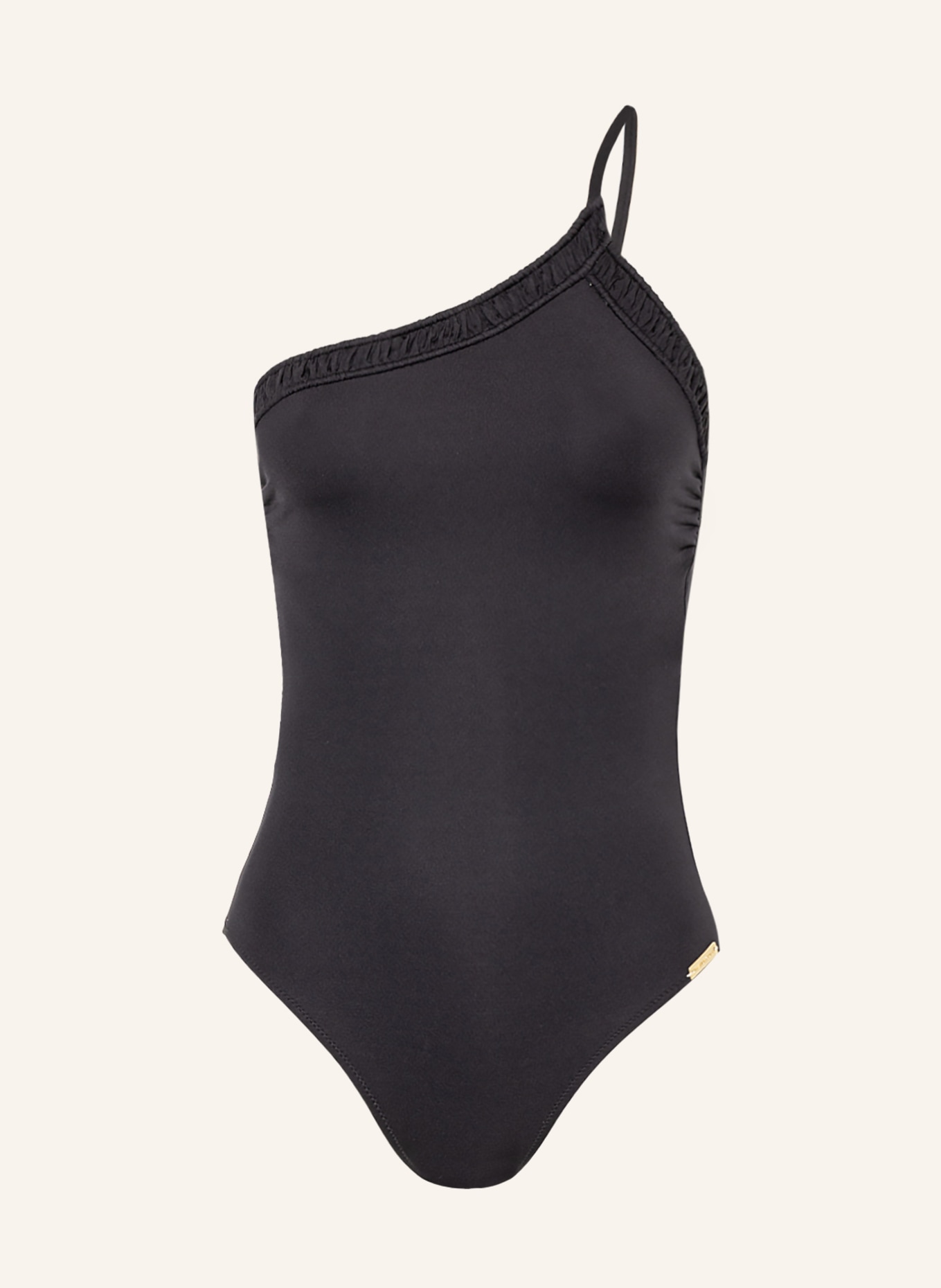 watercult One-shoulder swimsuit URBAN BLACK , Color: BLACK (Image 1)