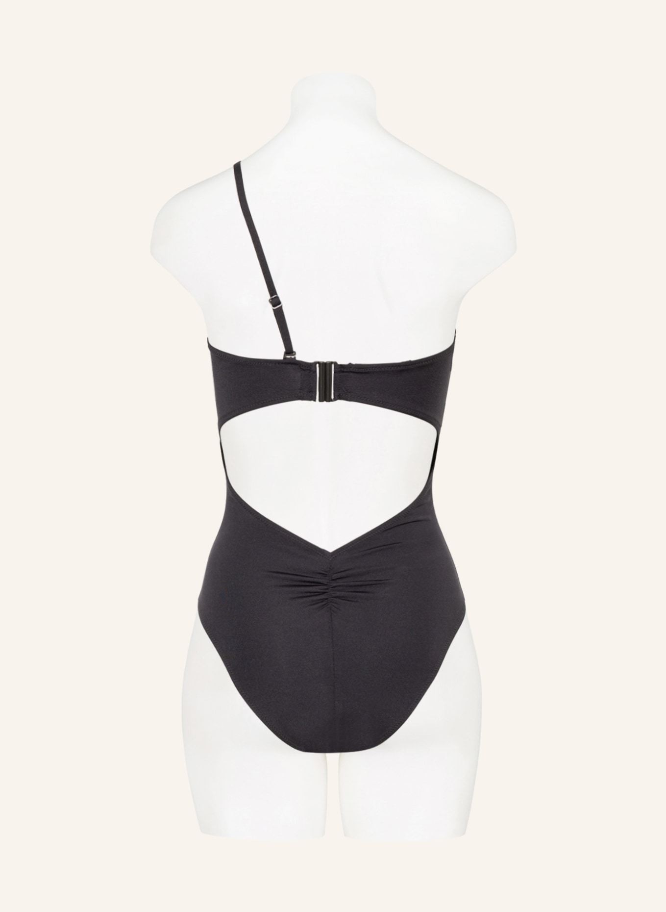 watercult One-shoulder swimsuit URBAN BLACK , Color: BLACK (Image 3)