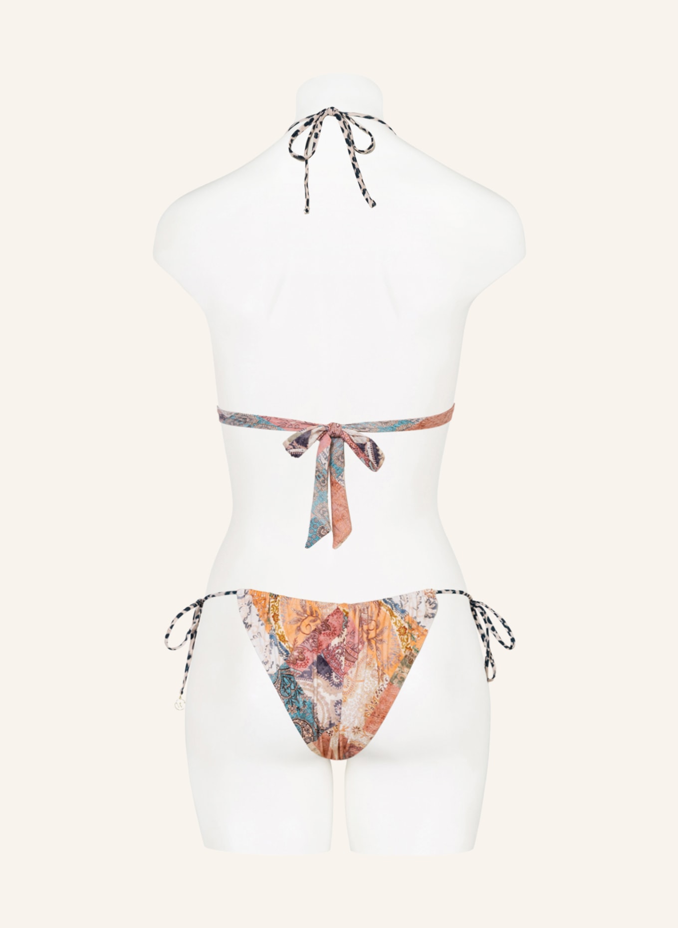 watercult Triangel-Bikini-Hose PAISLEY SAVAGE, Farbe: HELLORANGE/ HELLROT (Bild 3)
