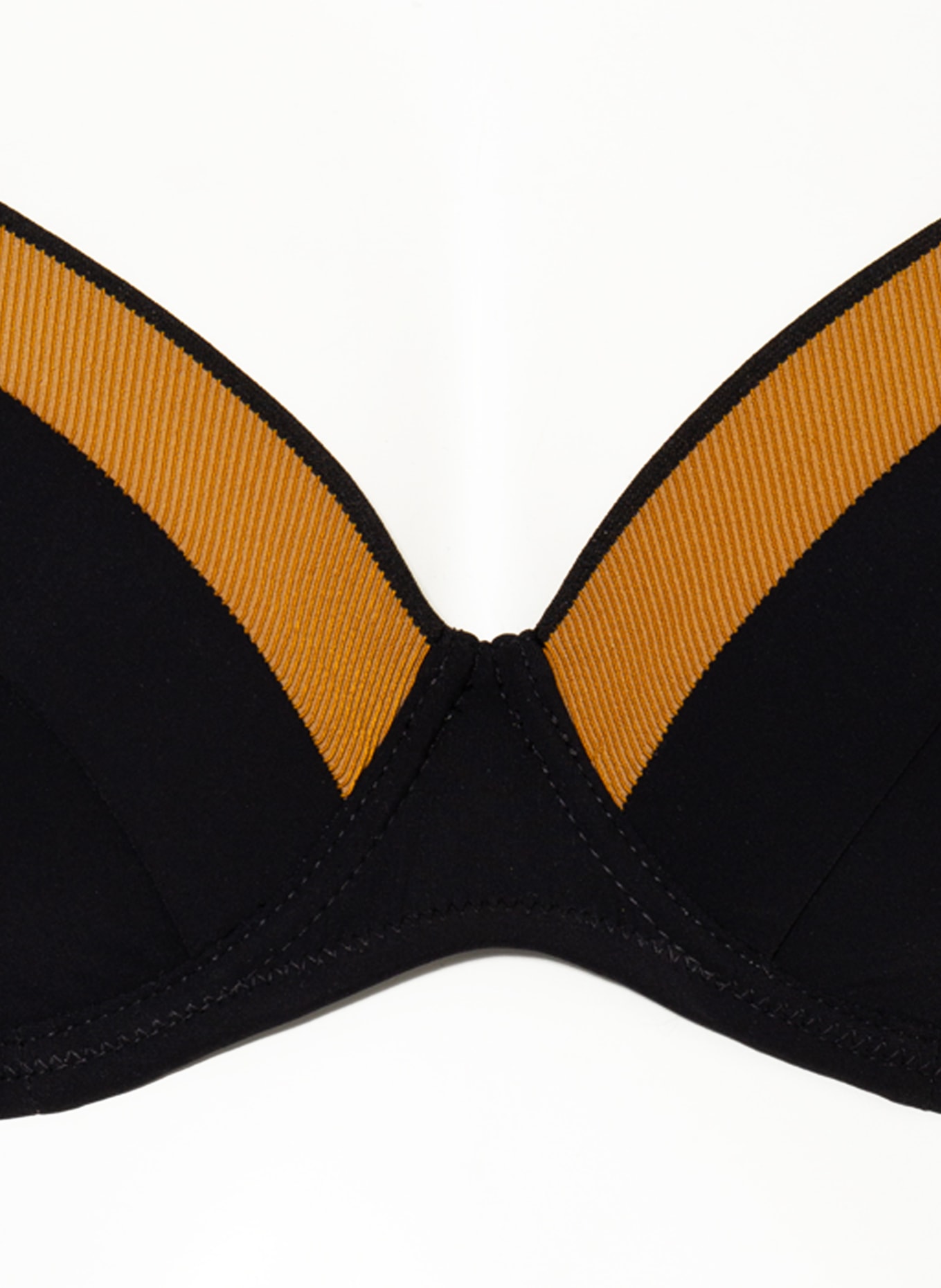 MARYAN MEHLHORN Bügel-Bikini-Top ANTAGONIST, Farbe: SCHWARZ/ BEIGE (Bild 4)