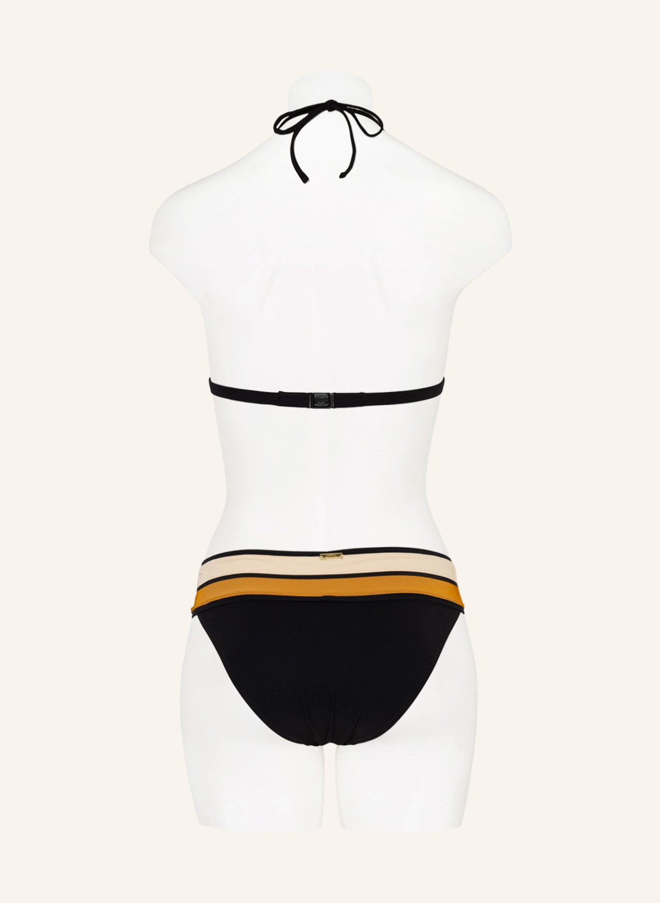 MARYAN MEHLHORN Push-up bikini top ANTAGONIST, Color: BLACK/ CREAM (Image 3)