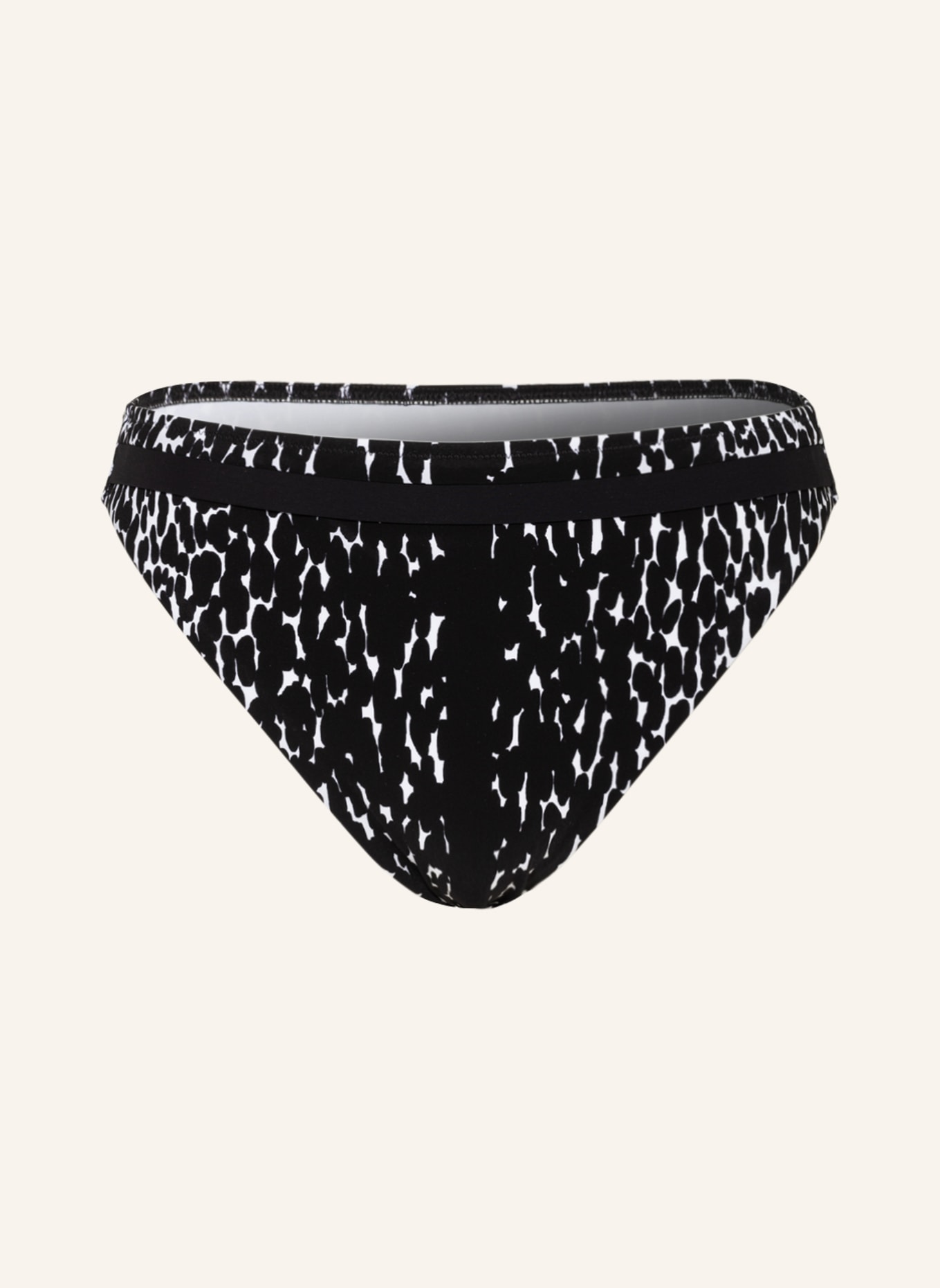 MARYAN MEHLHORN High waist bikini bottoms CAPTURE, Color: BLACK/ WHITE (Image 1)