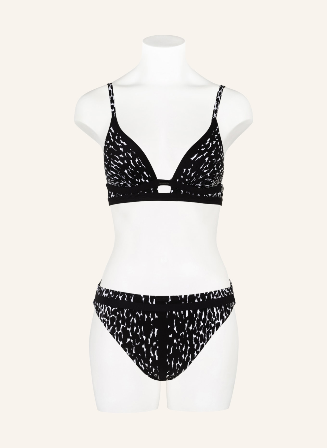 MARYAN MEHLHORN High waist bikini bottoms CAPTURE, Color: BLACK/ WHITE (Image 2)